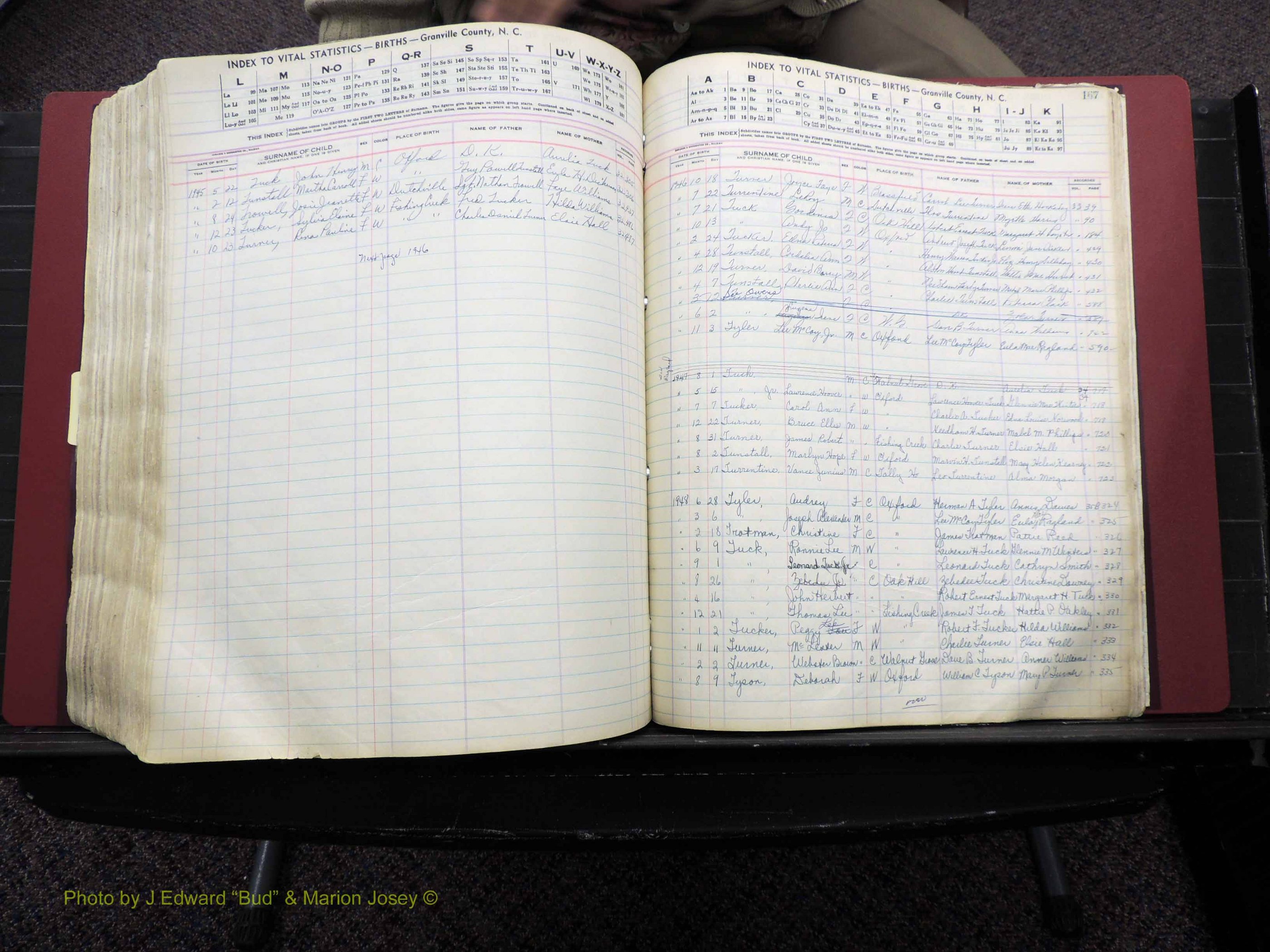 Granville Co, NC, Births, A-Z, 1941-1967 (497).JPG