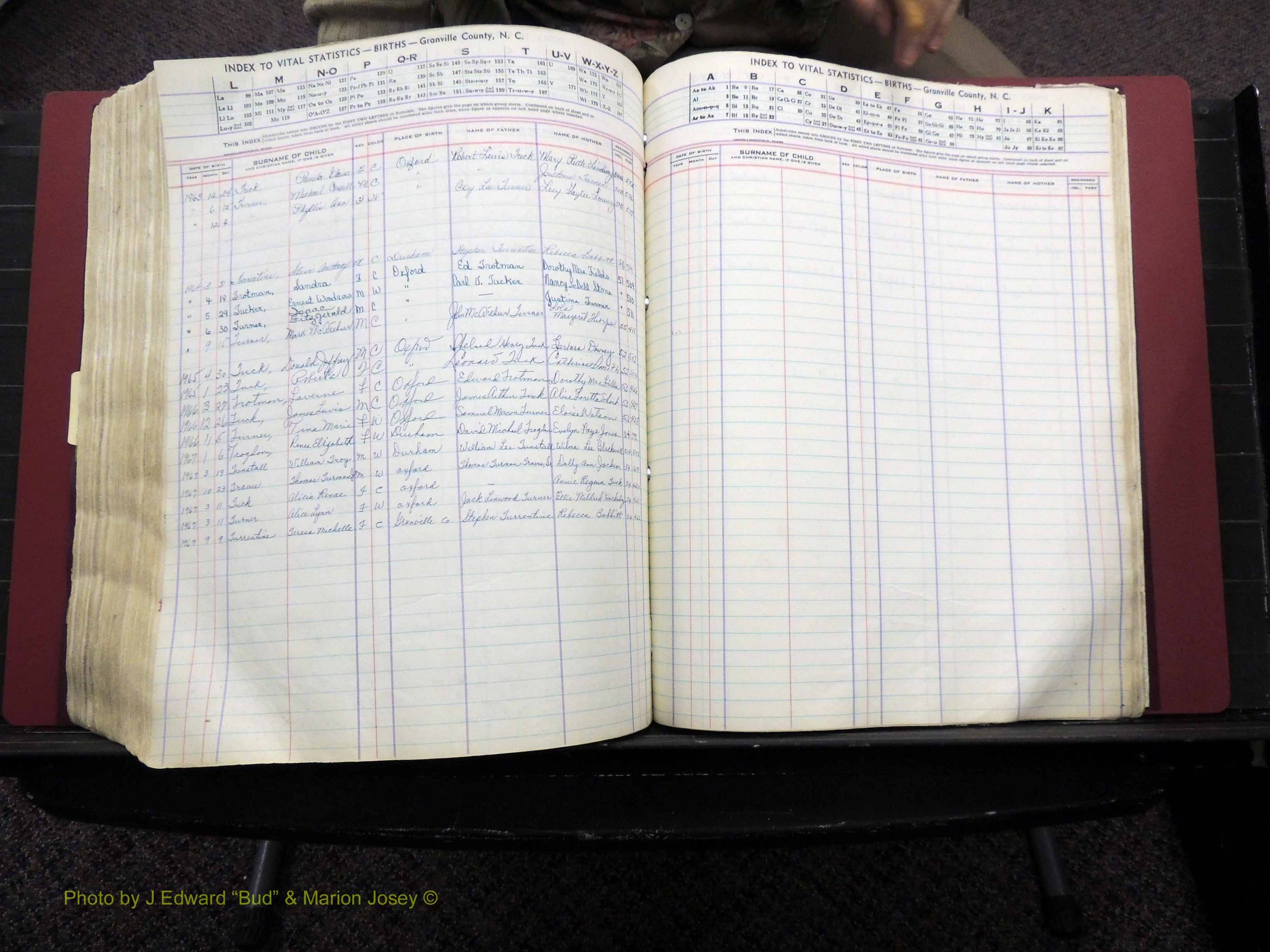 Granville Co, NC, Births, A-Z, 1941-1967 (500).JPG