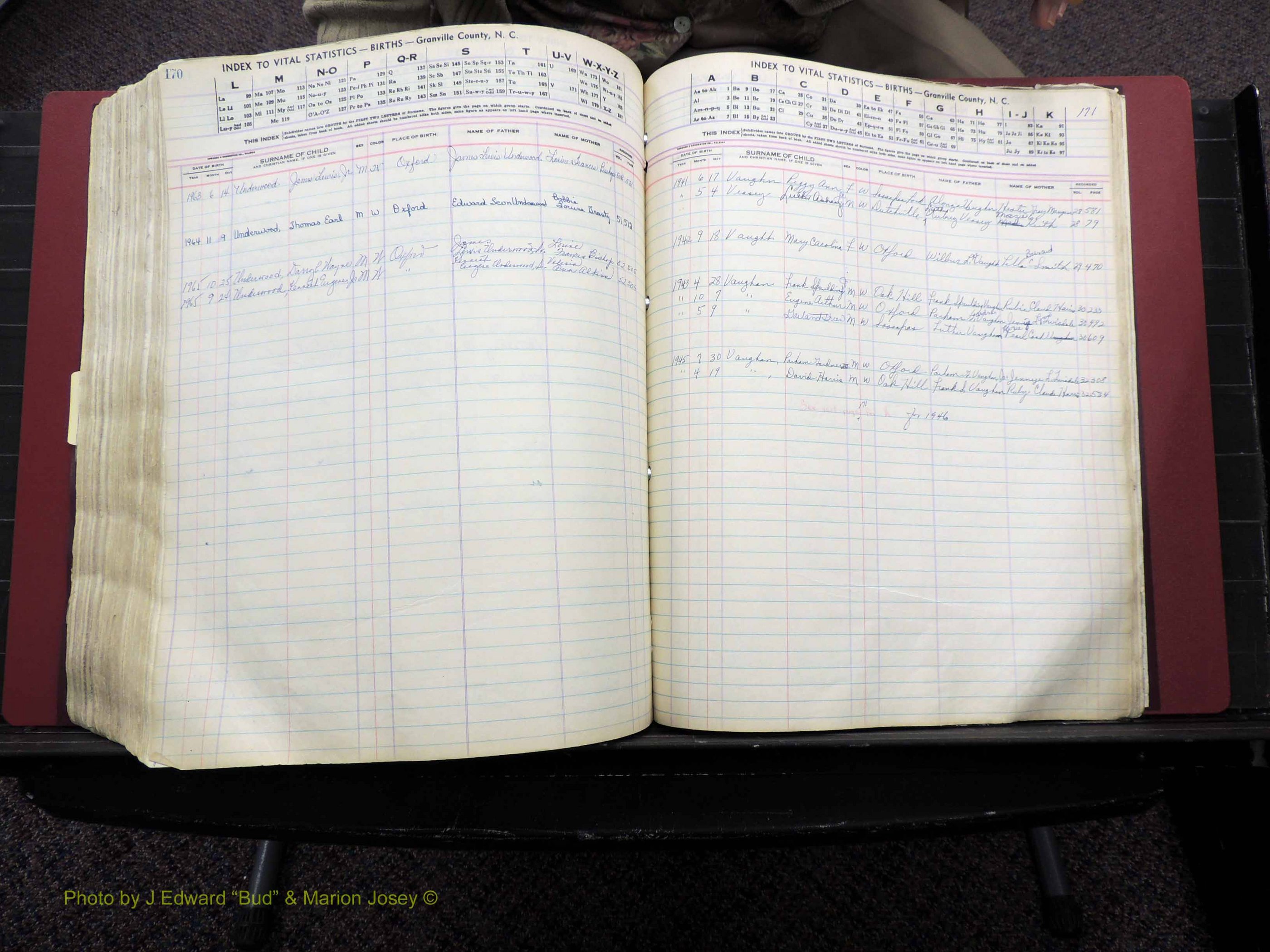 Granville Co, NC, Births, A-Z, 1941-1967 (503).JPG