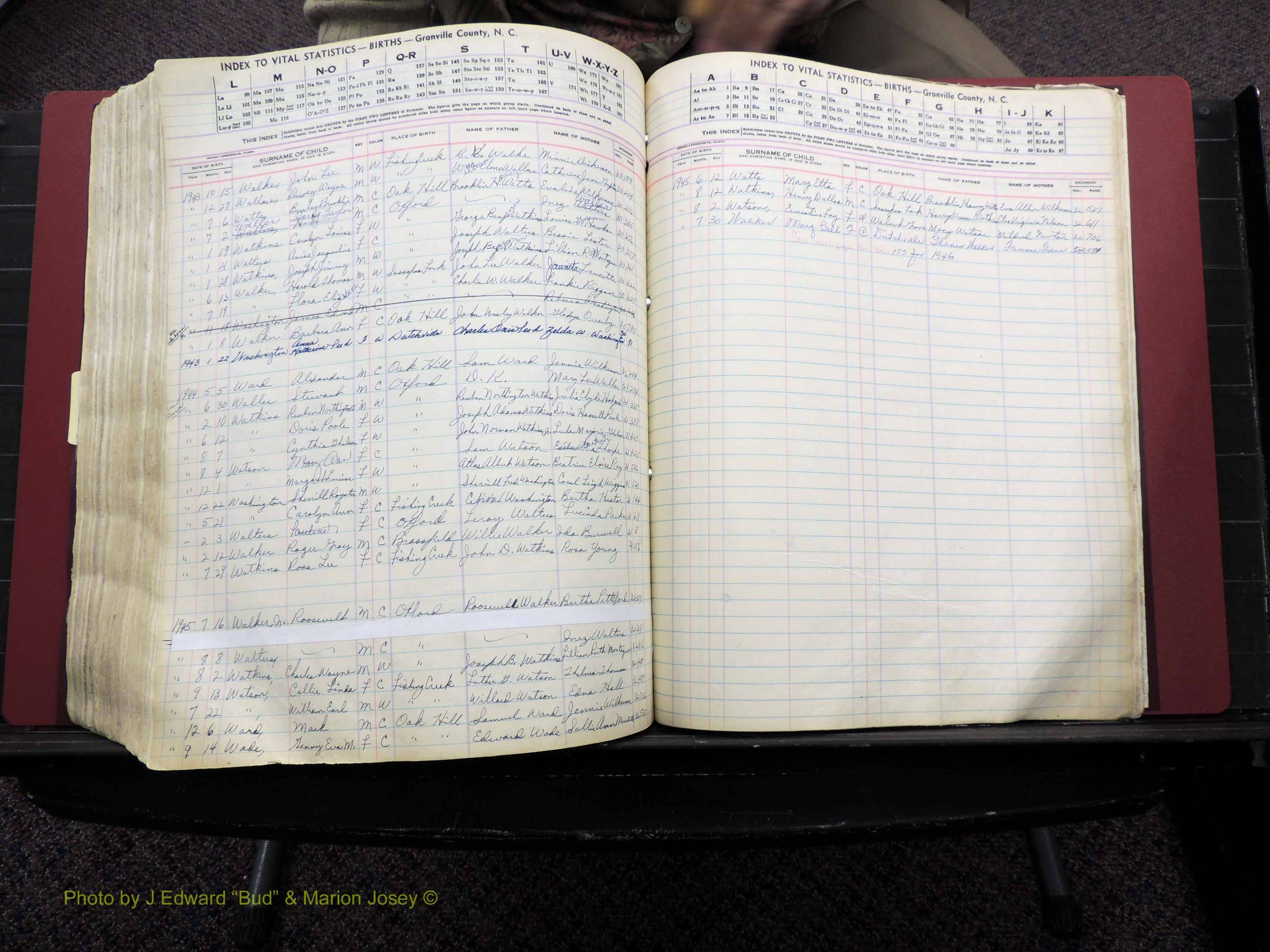 Granville Co, NC, Births, A-Z, 1941-1967 (507).JPG