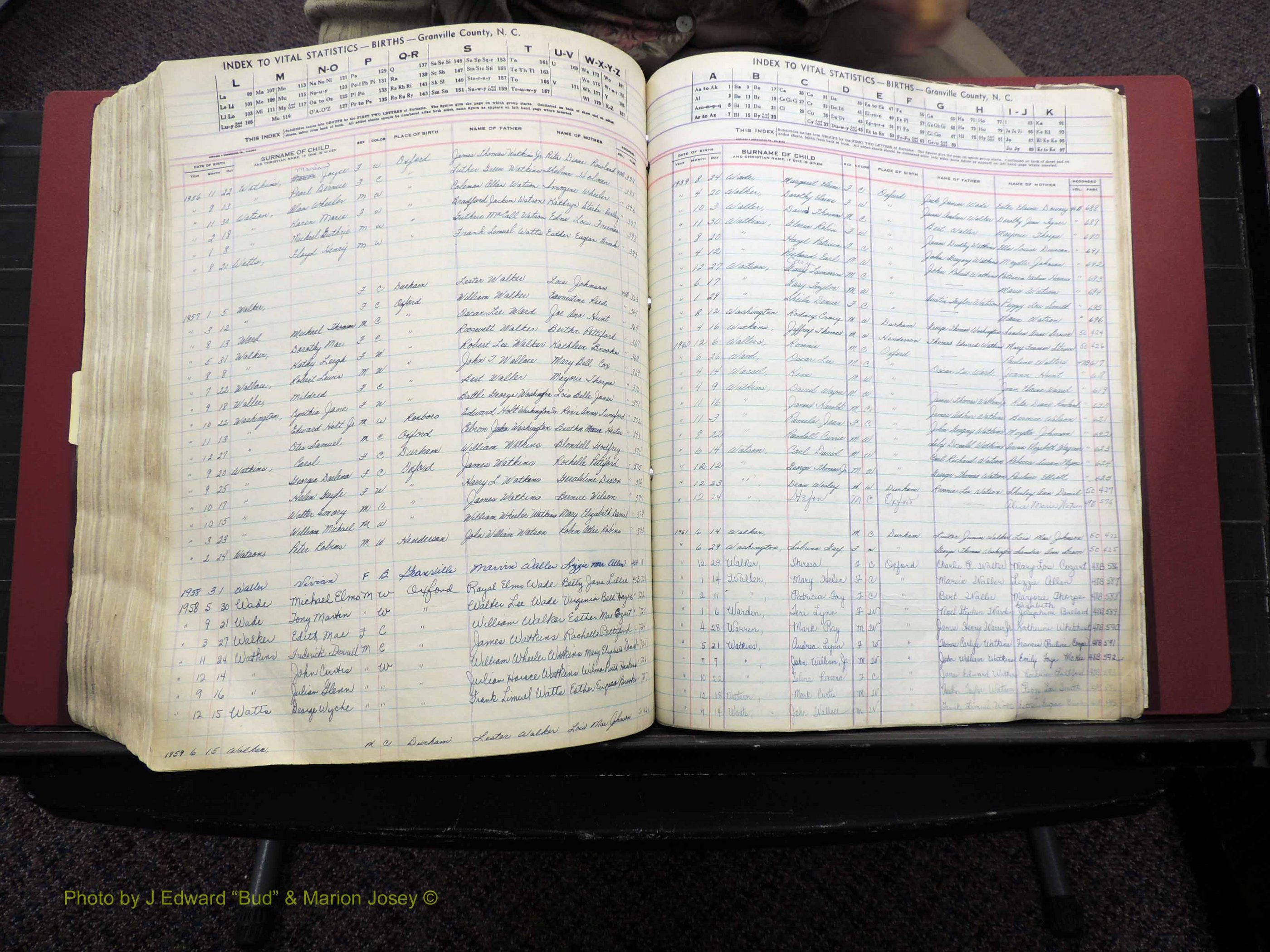 Granville Co, NC, Births, A-Z, 1941-1967 (511).JPG