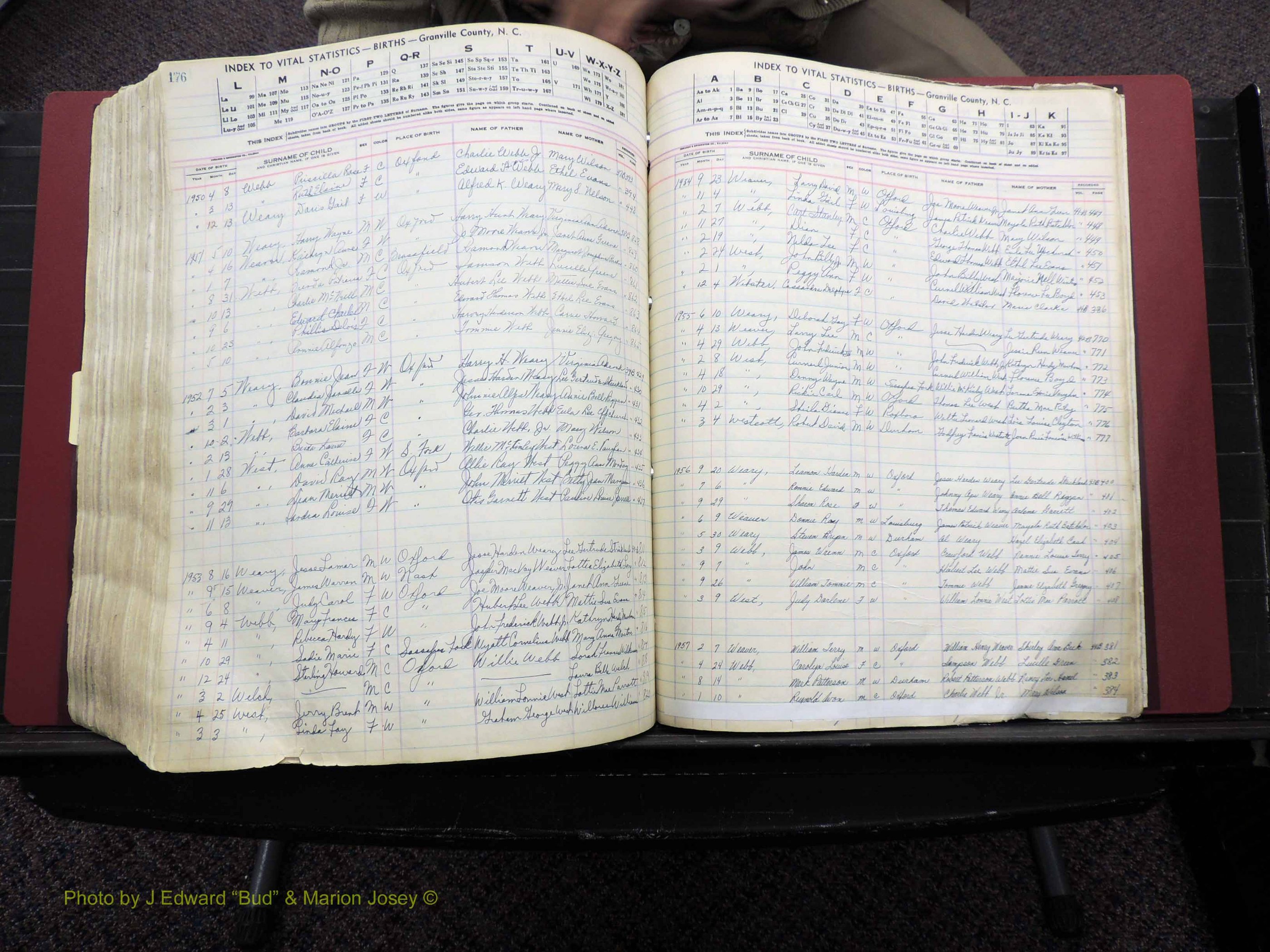 Granville Co, NC, Births, A-Z, 1941-1967 (515).JPG