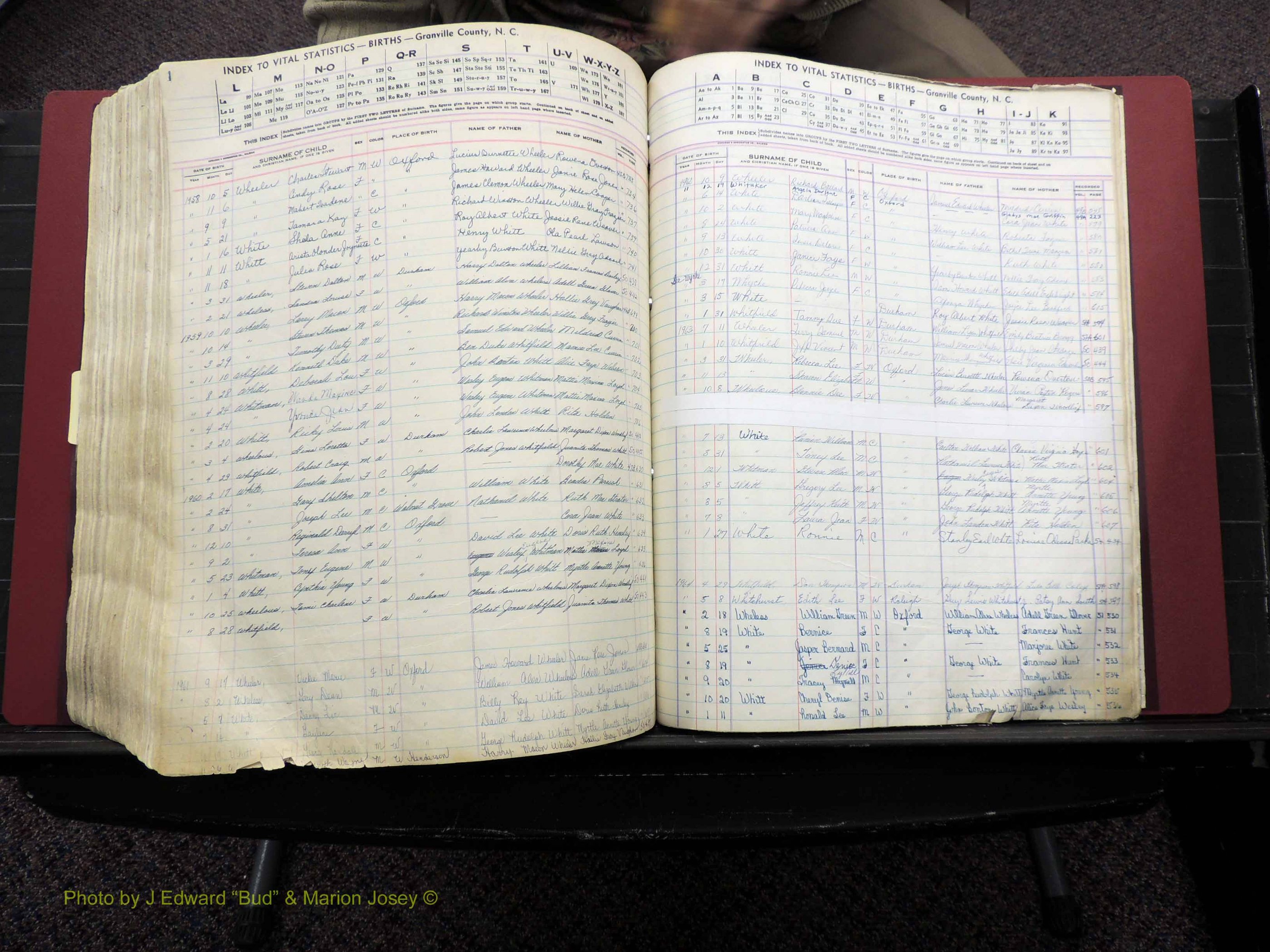 Granville Co, NC, Births, A-Z, 1941-1967 (520).JPG