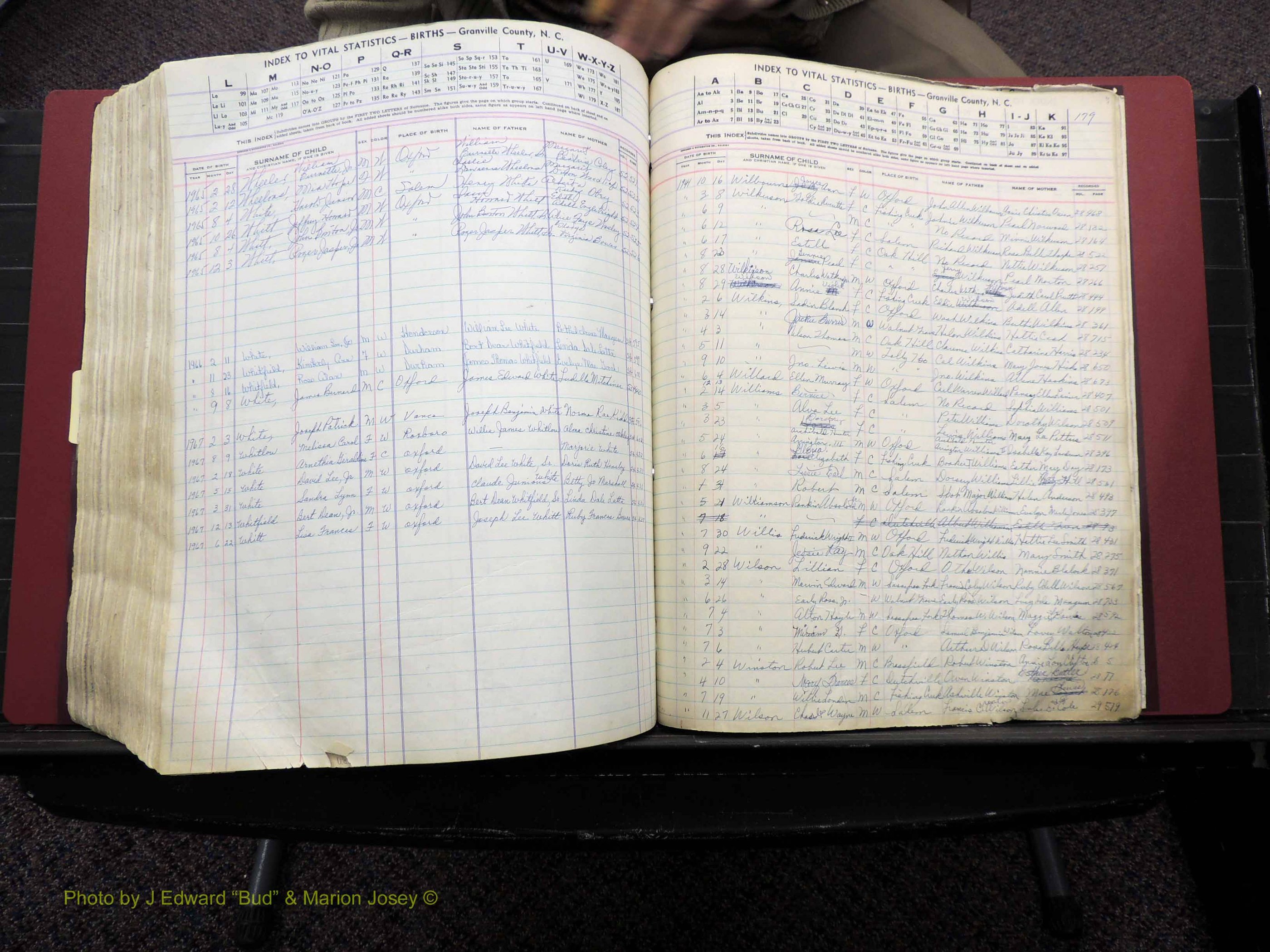 Granville Co, NC, Births, A-Z, 1941-1967 (521).JPG