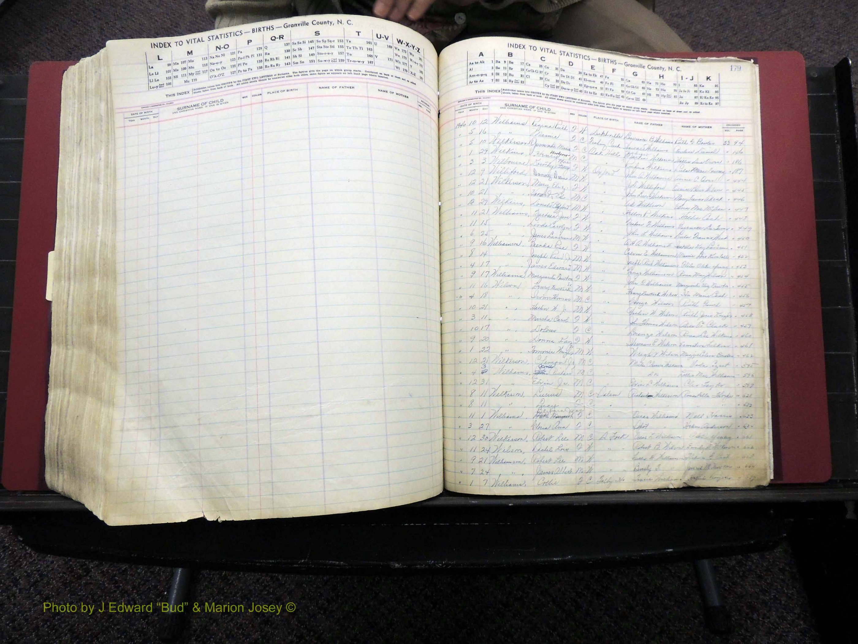 Granville Co, NC, Births, A-Z, 1941-1967 (524).JPG