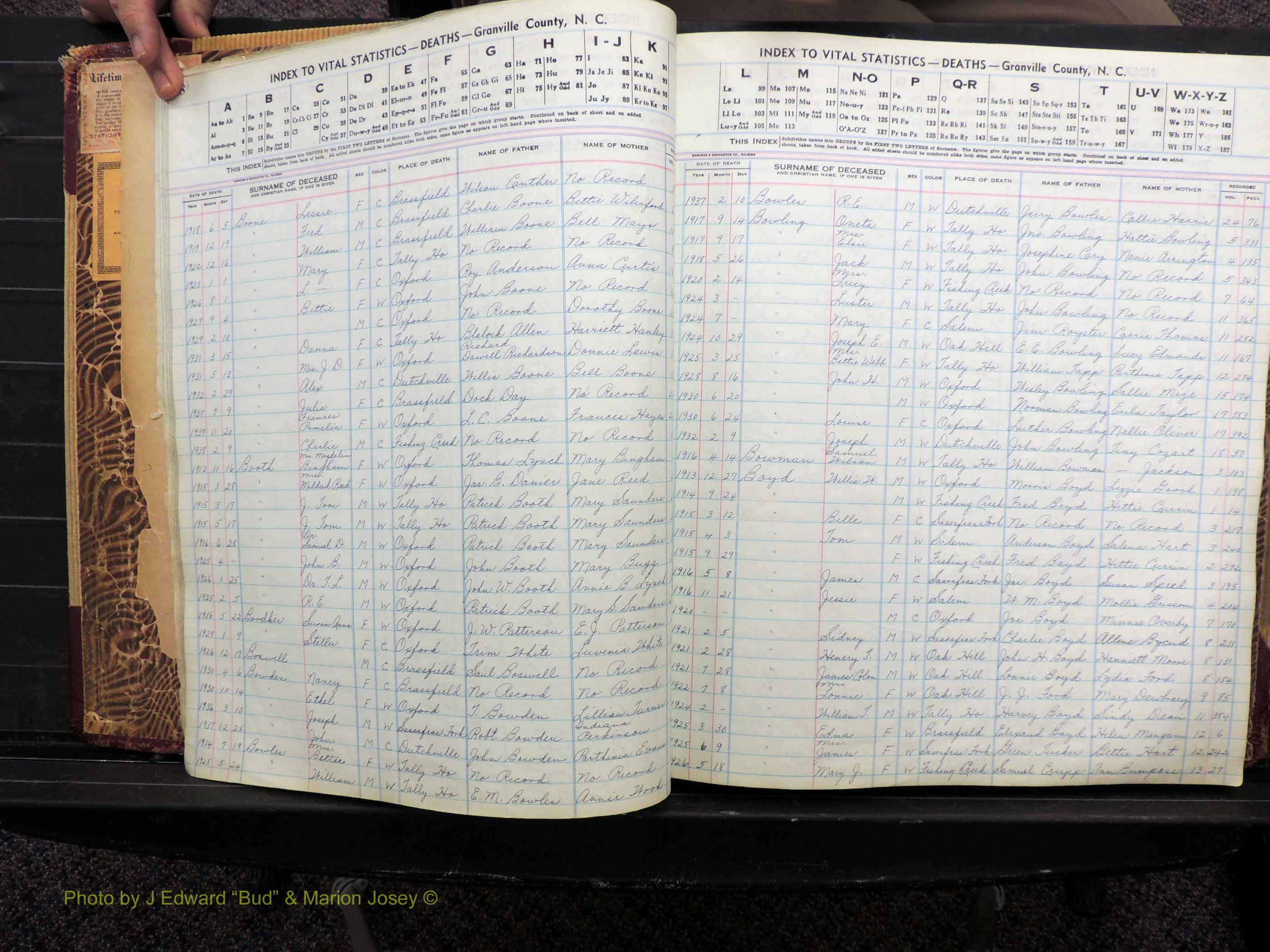 Granville Co, NC, Deaths, 1913-1947 (120).JPG