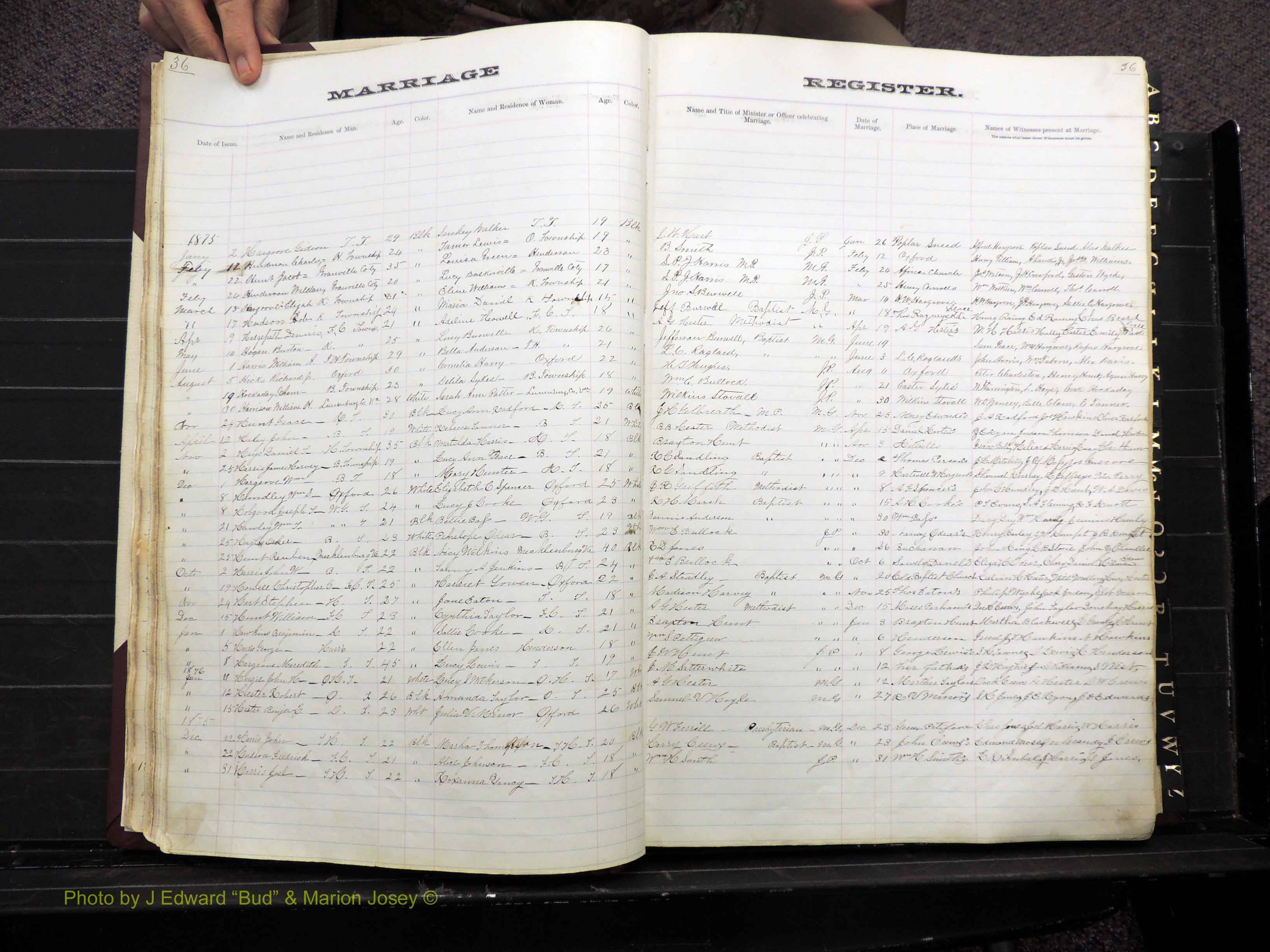 Granville Co, NC, Marriages, 1872-1884 (131).JPG