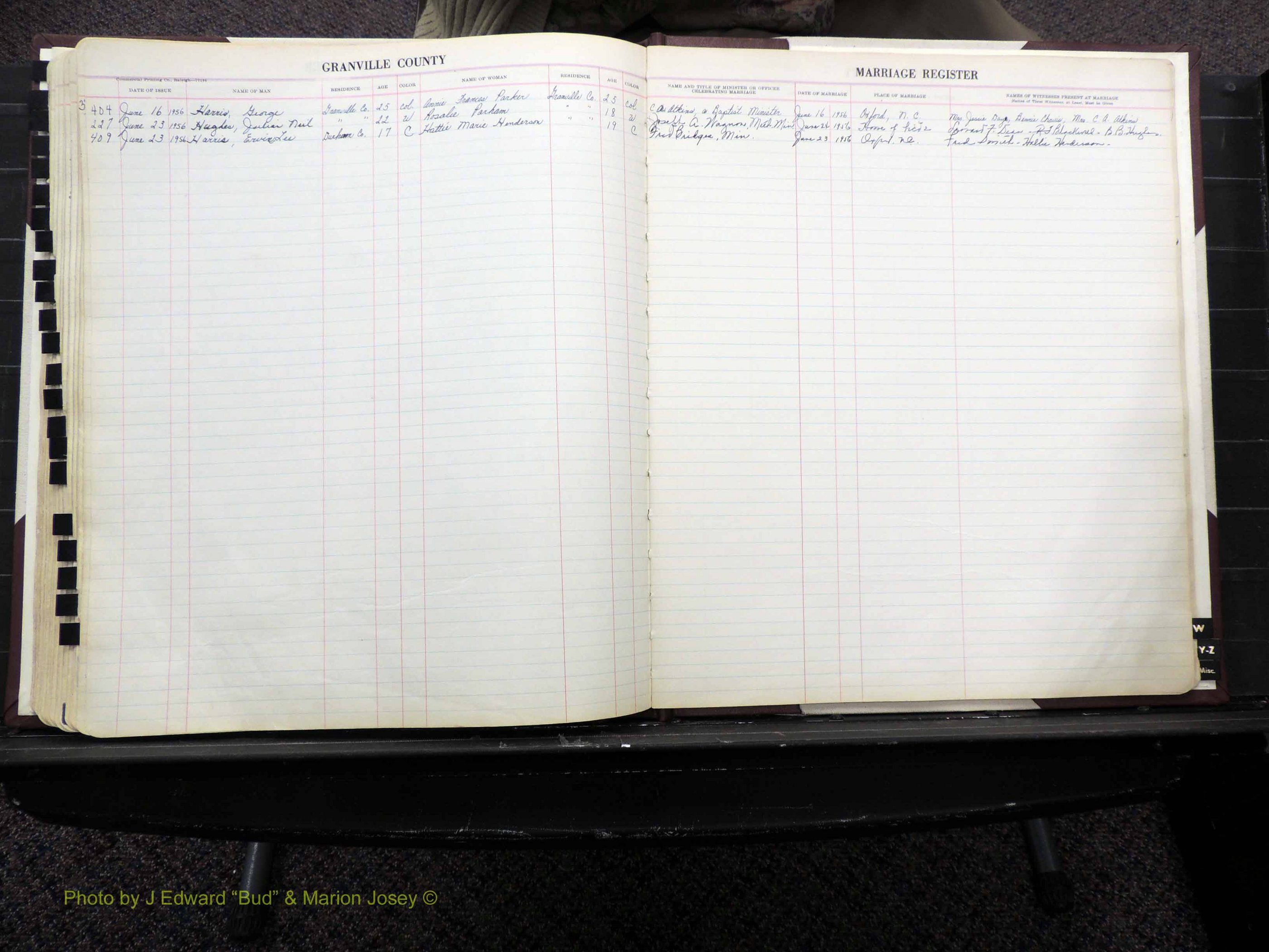 Granville Co, NC, Marriages, 1947-1956 (163).JPG