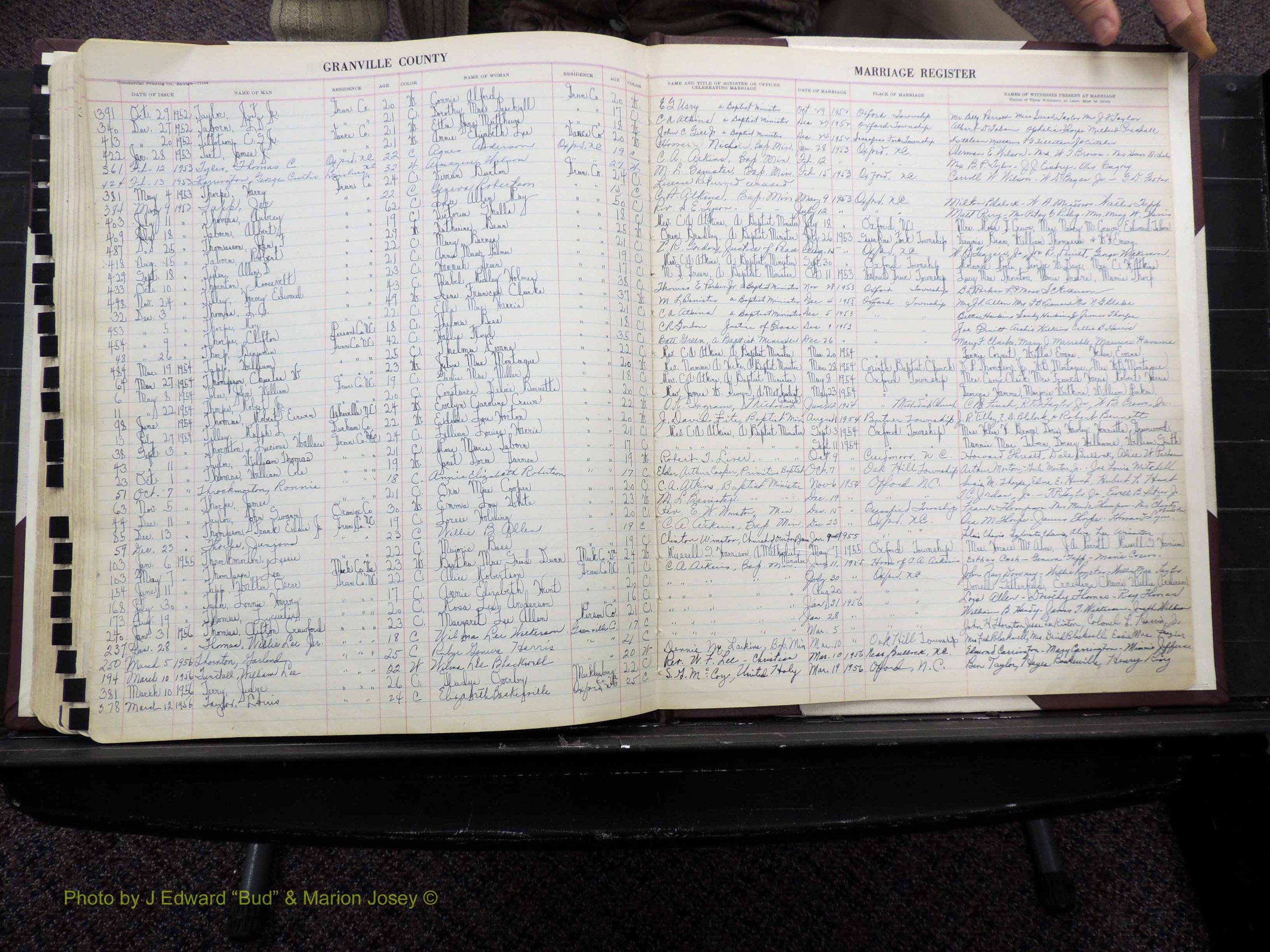 Granville Co, NC, Marriages, 1947-1956 (170).JPG