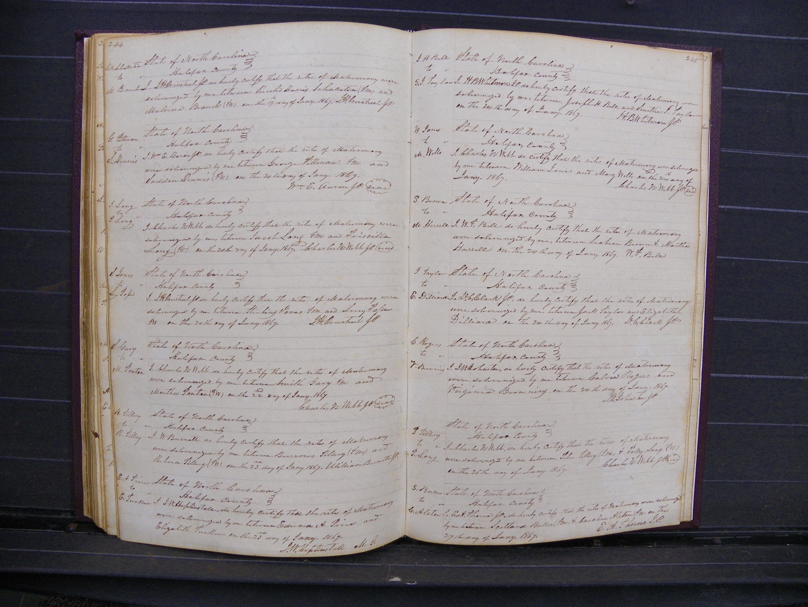 Halifax Marriage Index, 1851-1868 P 244-245.JPG
