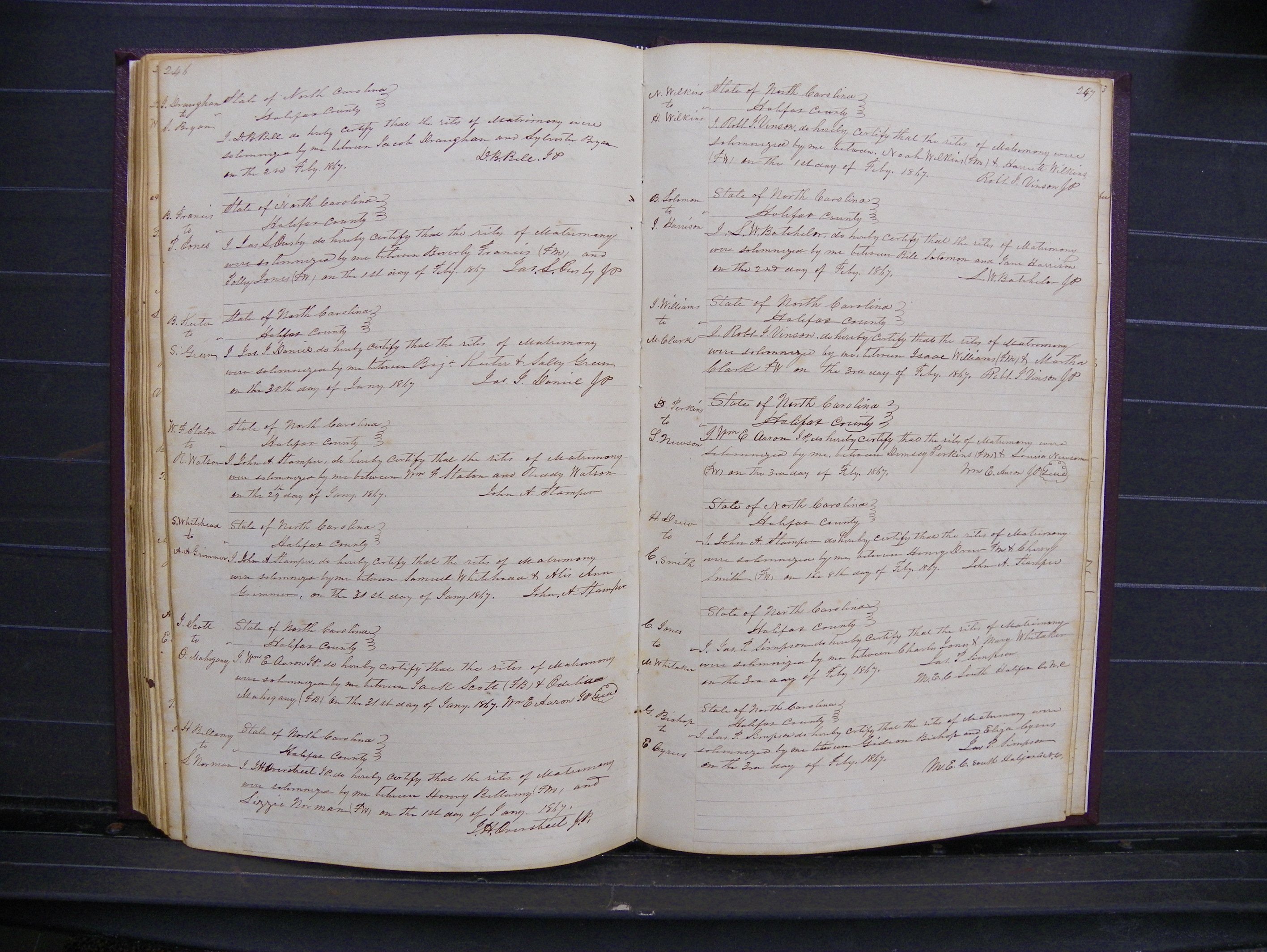 Halifax Marriage Index, 1851-1868 P 246-247.JPG
