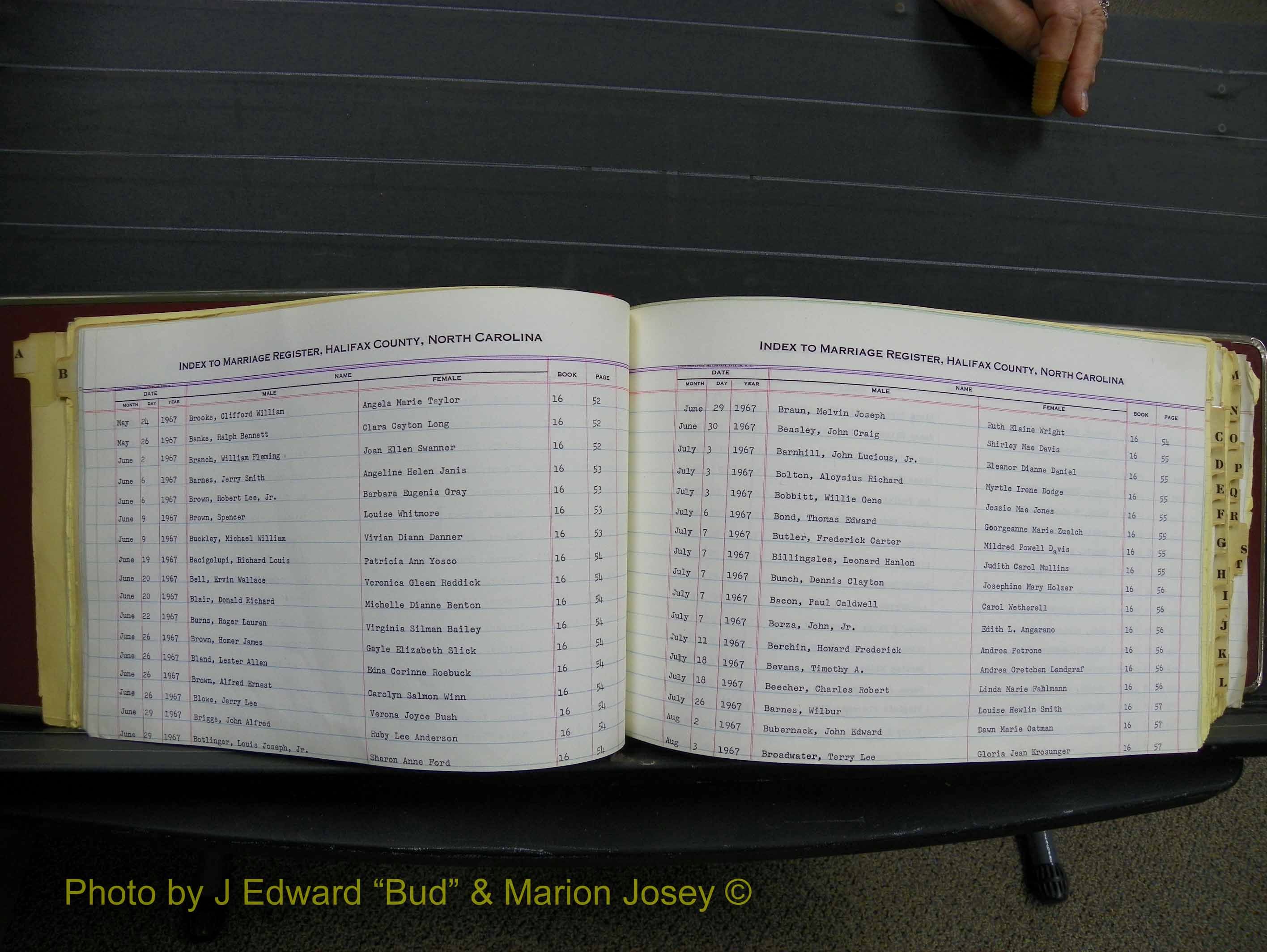 Halifax Marriage Index, 1963-1979 Index B14.JPG