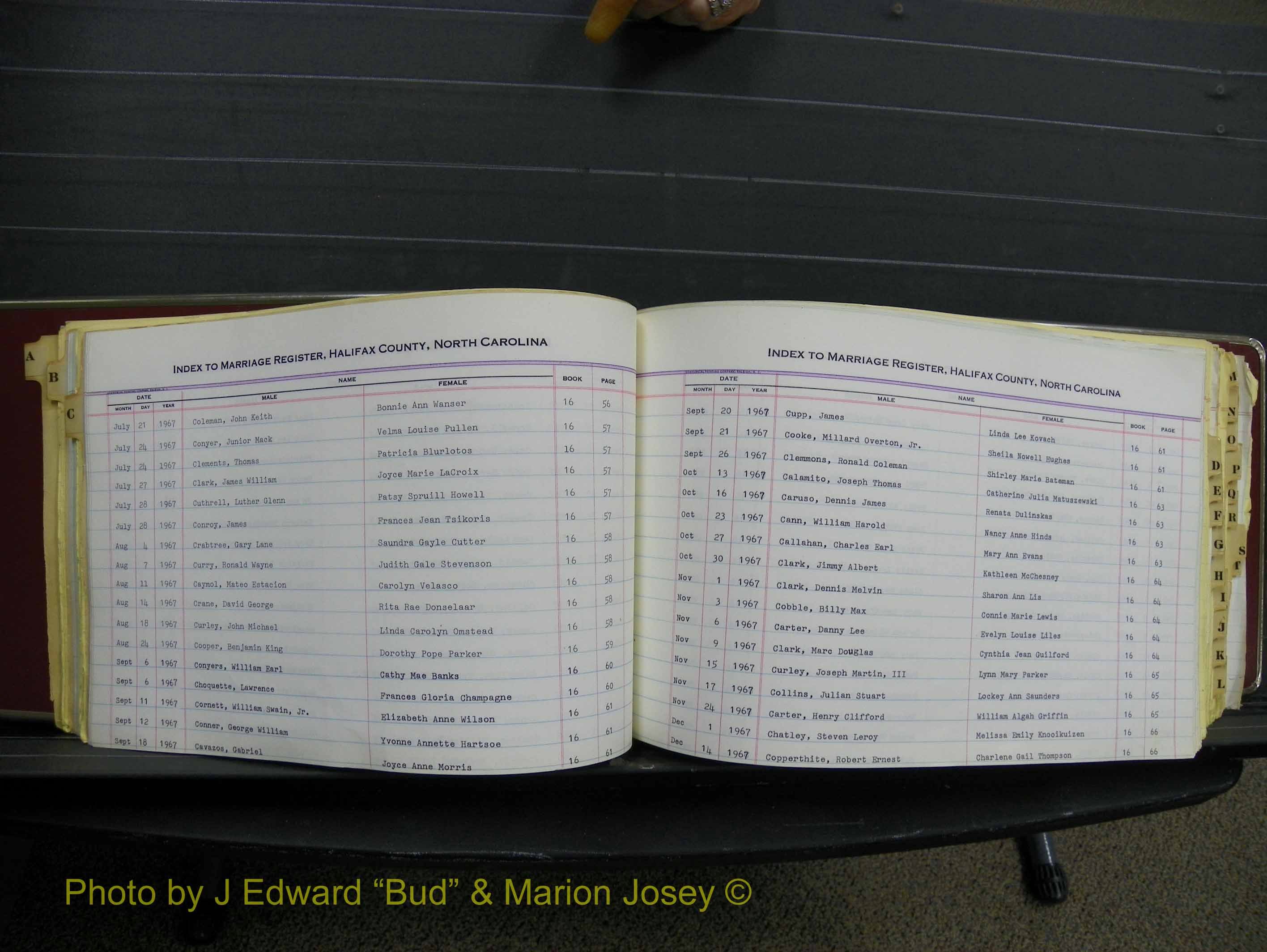 Halifax Marriage Index, 1963-1979 Index C10.JPG