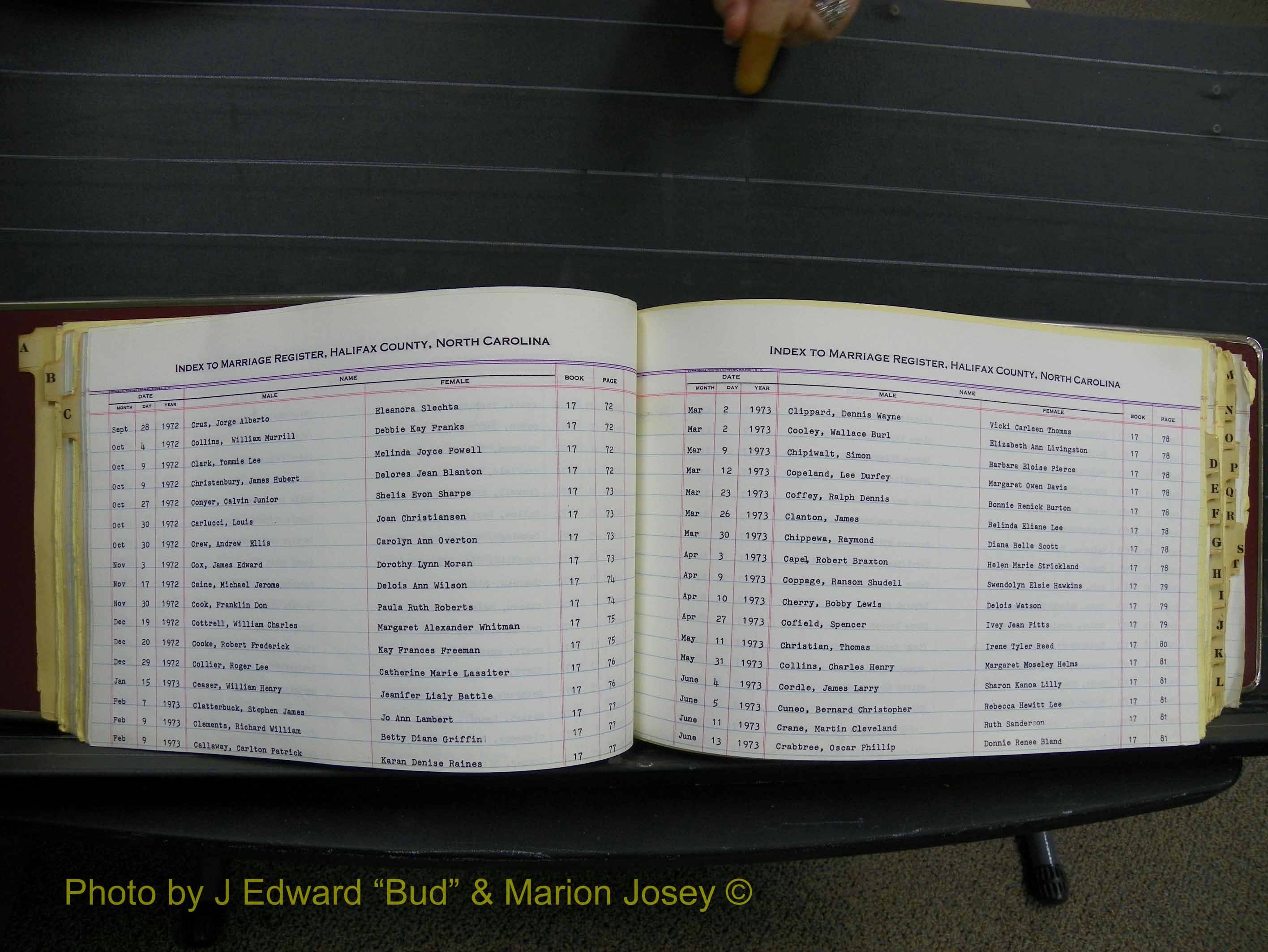 Halifax Marriage Index, 1963-1979 Index C21.JPG