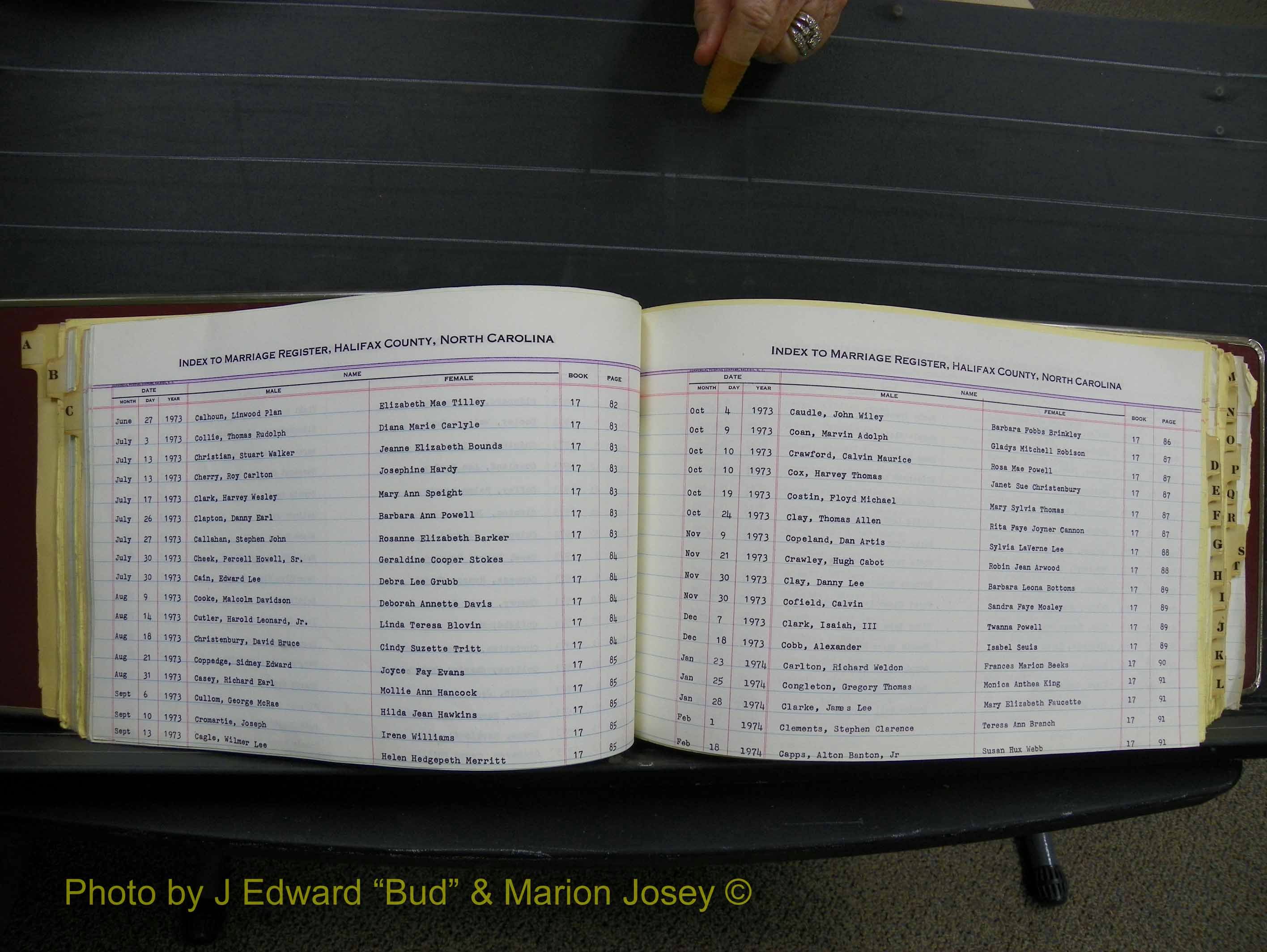Halifax Marriage Index, 1963-1979 Index C22.JPG