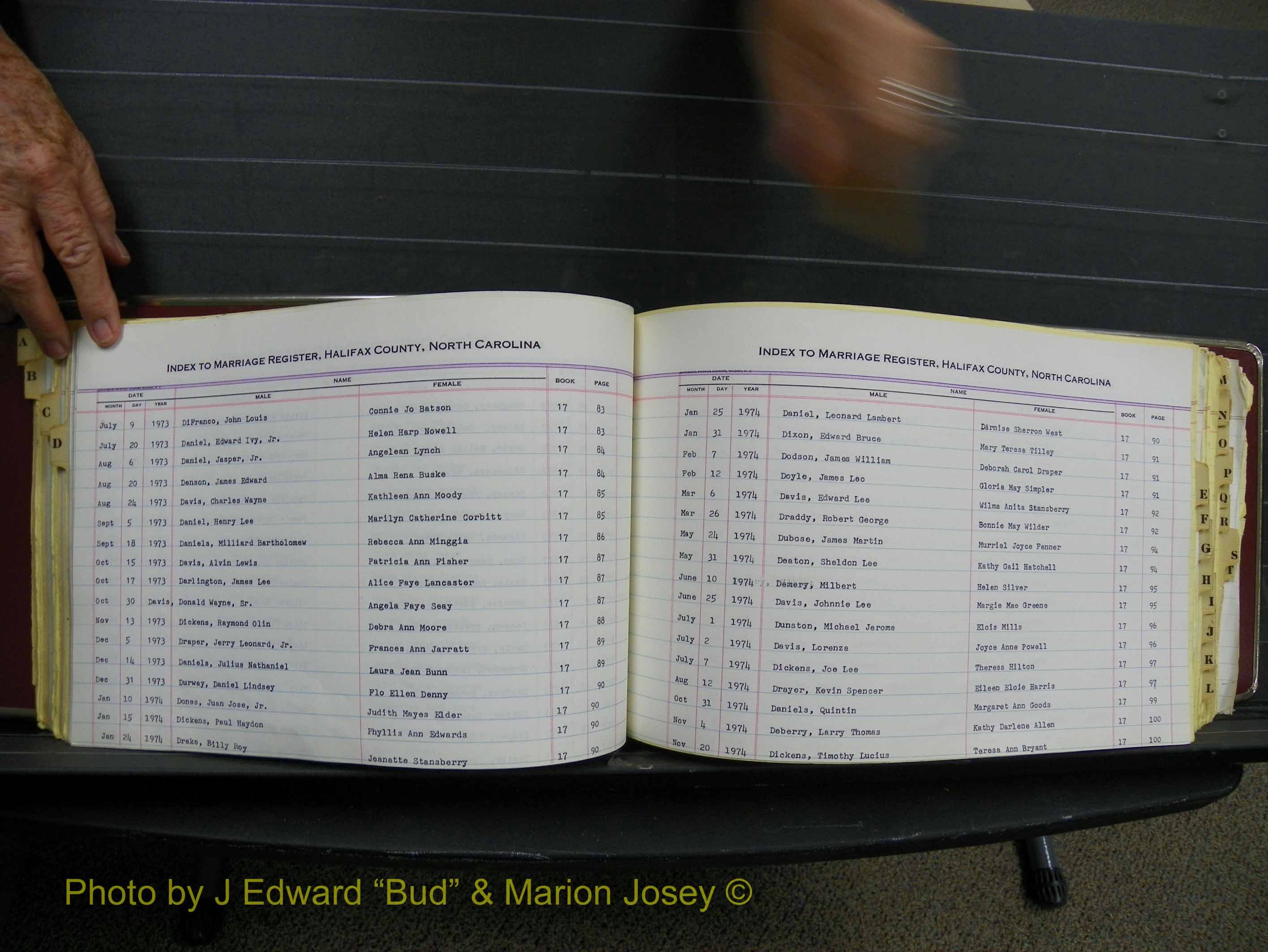 Halifax Marriage Index, 1963-1979 Index D14.JPG