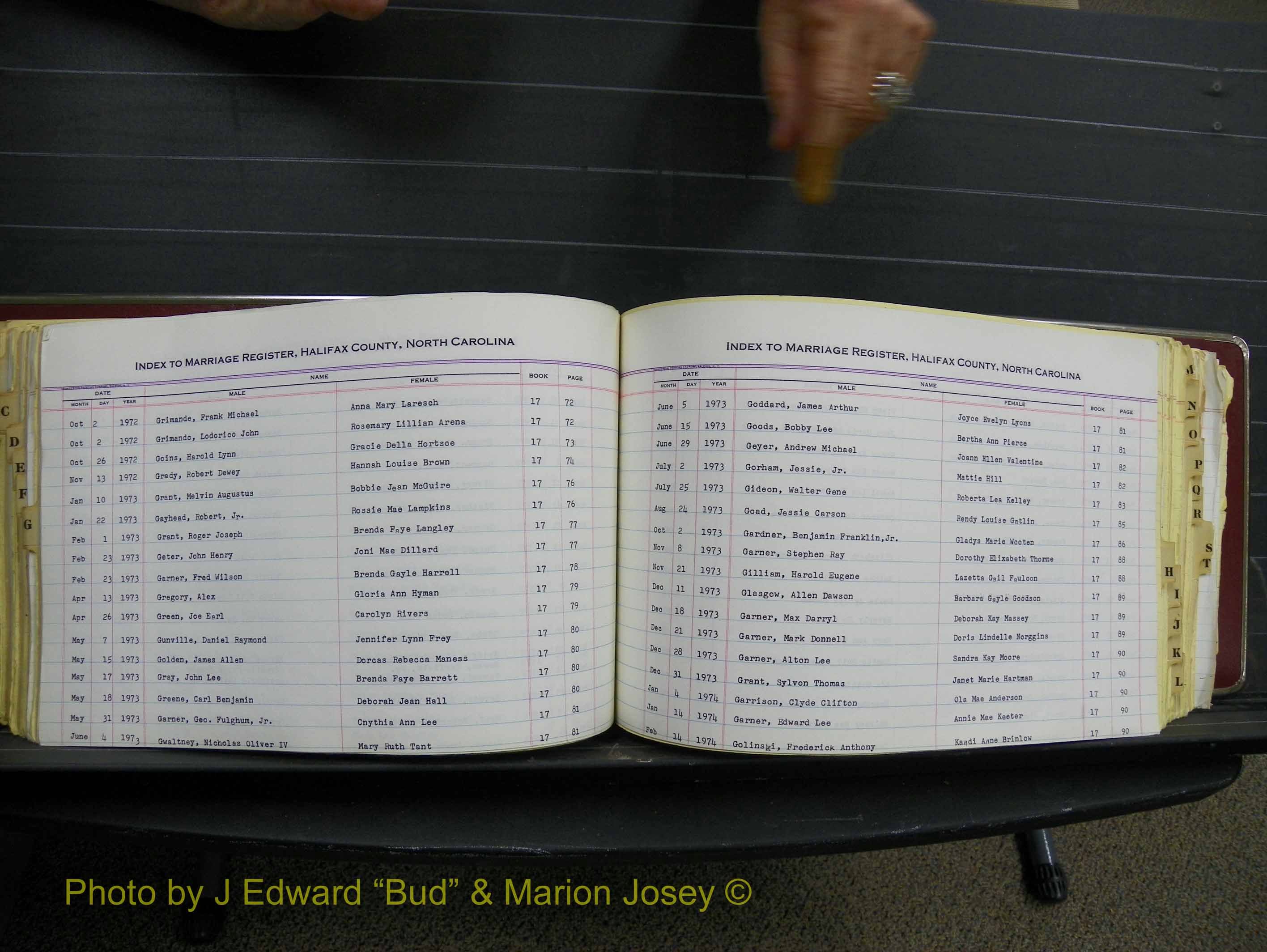 Halifax Marriage Index, 1963-1979 Index G13.JPG