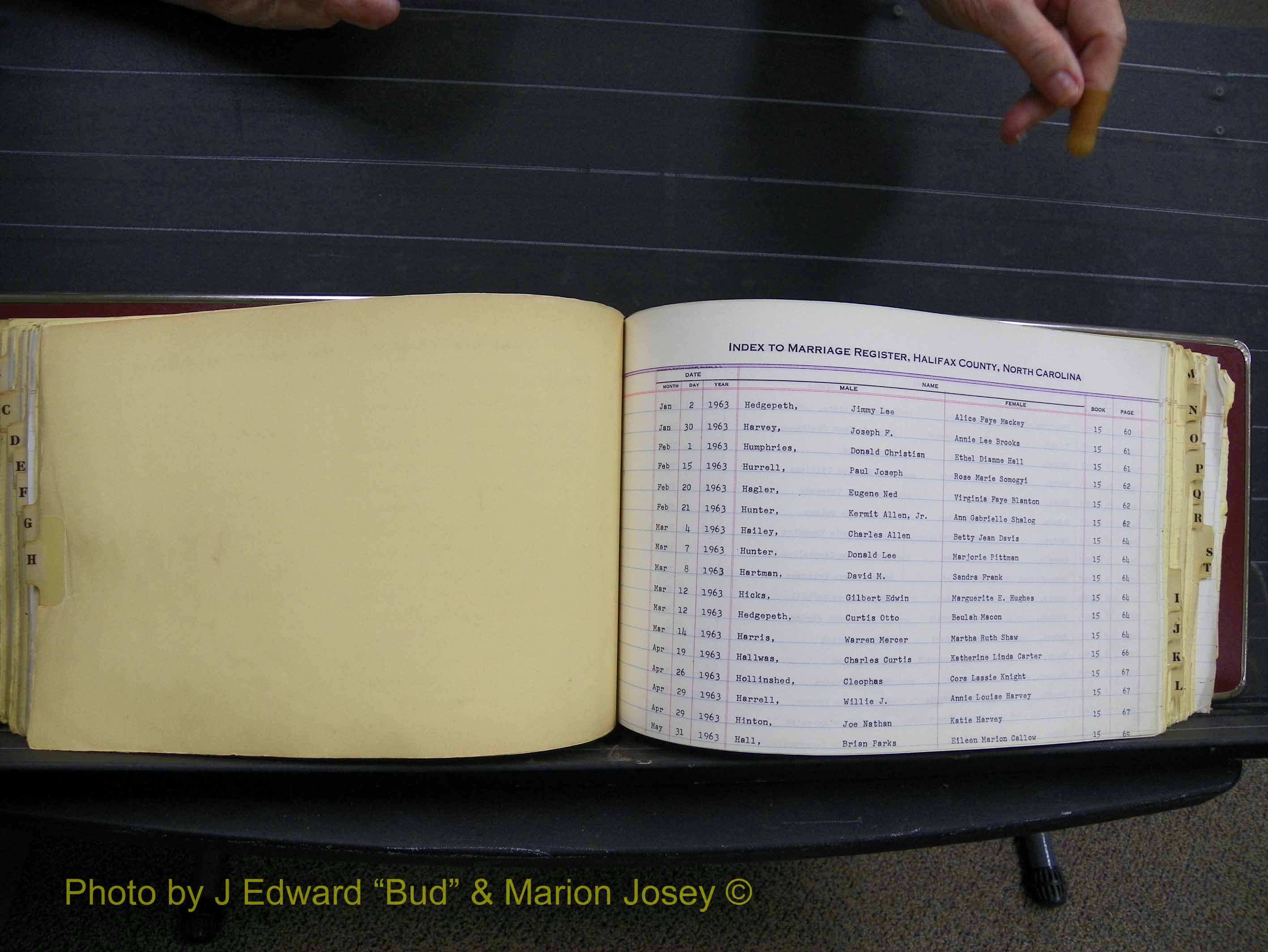 Halifax Marriage Index, 1963-1979 Index H01.JPG