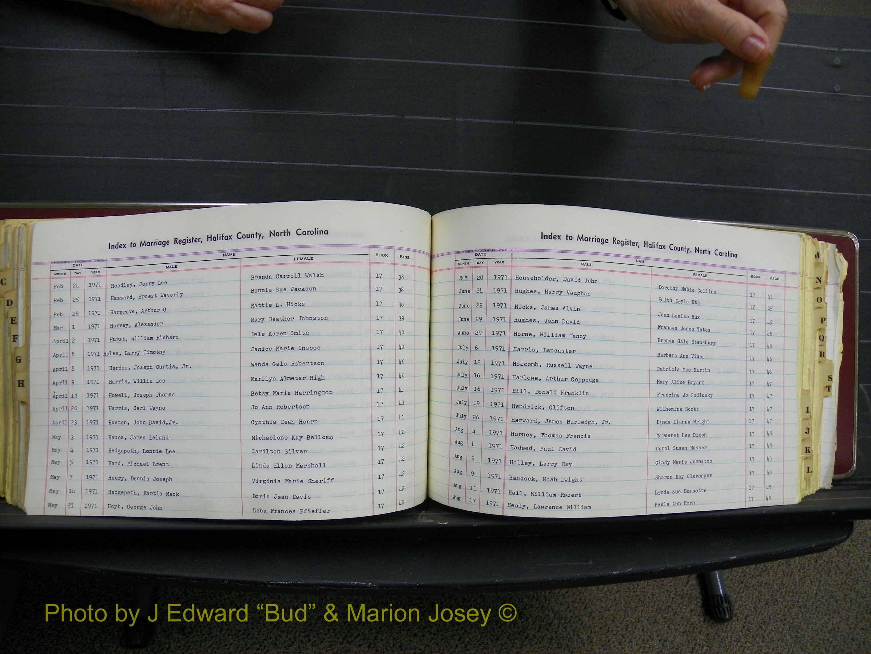 Halifax Marriage Index, 1963-1979 Index H20.JPG
