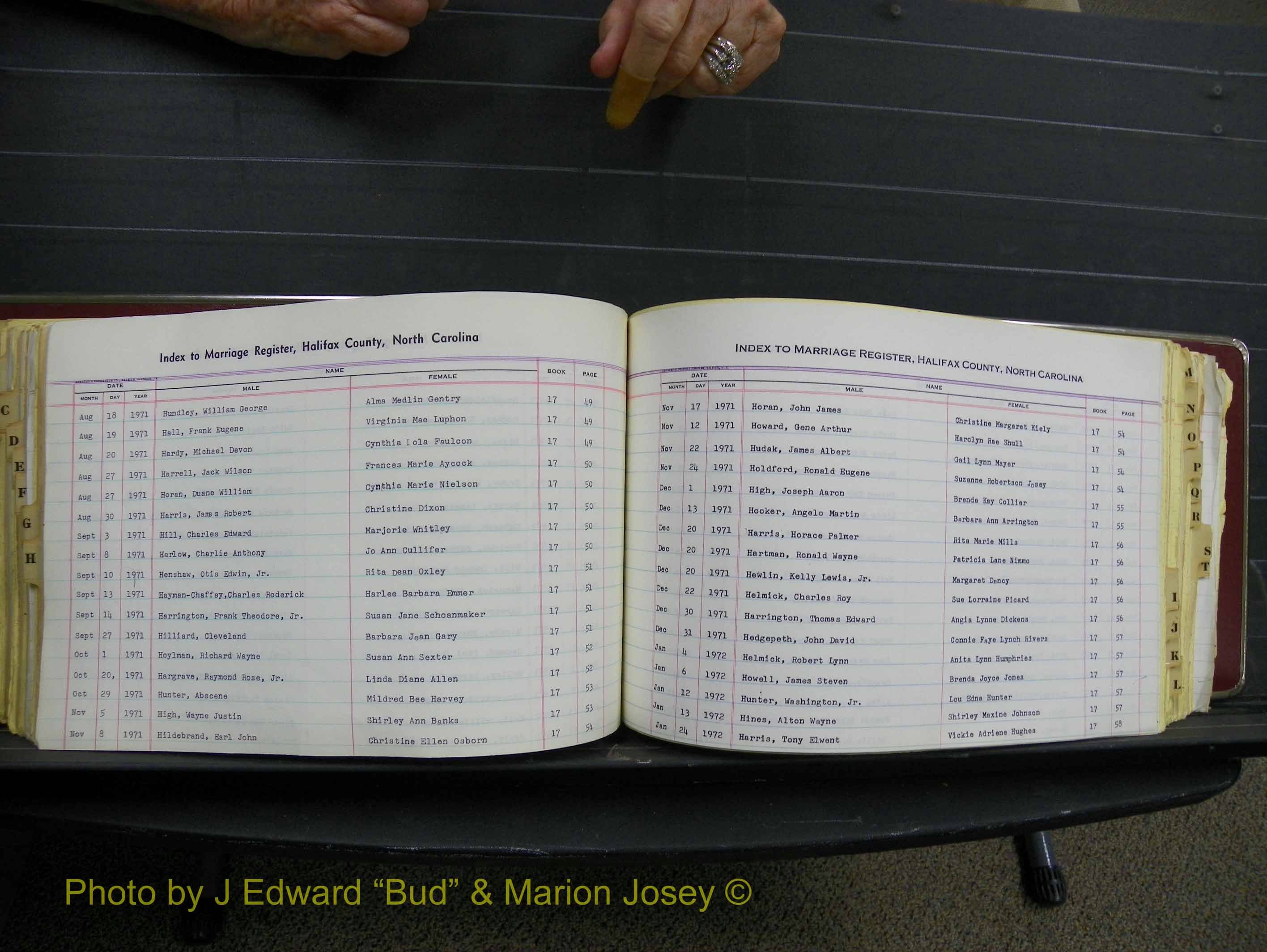 Halifax Marriage Index, 1963-1979 Index H21.JPG