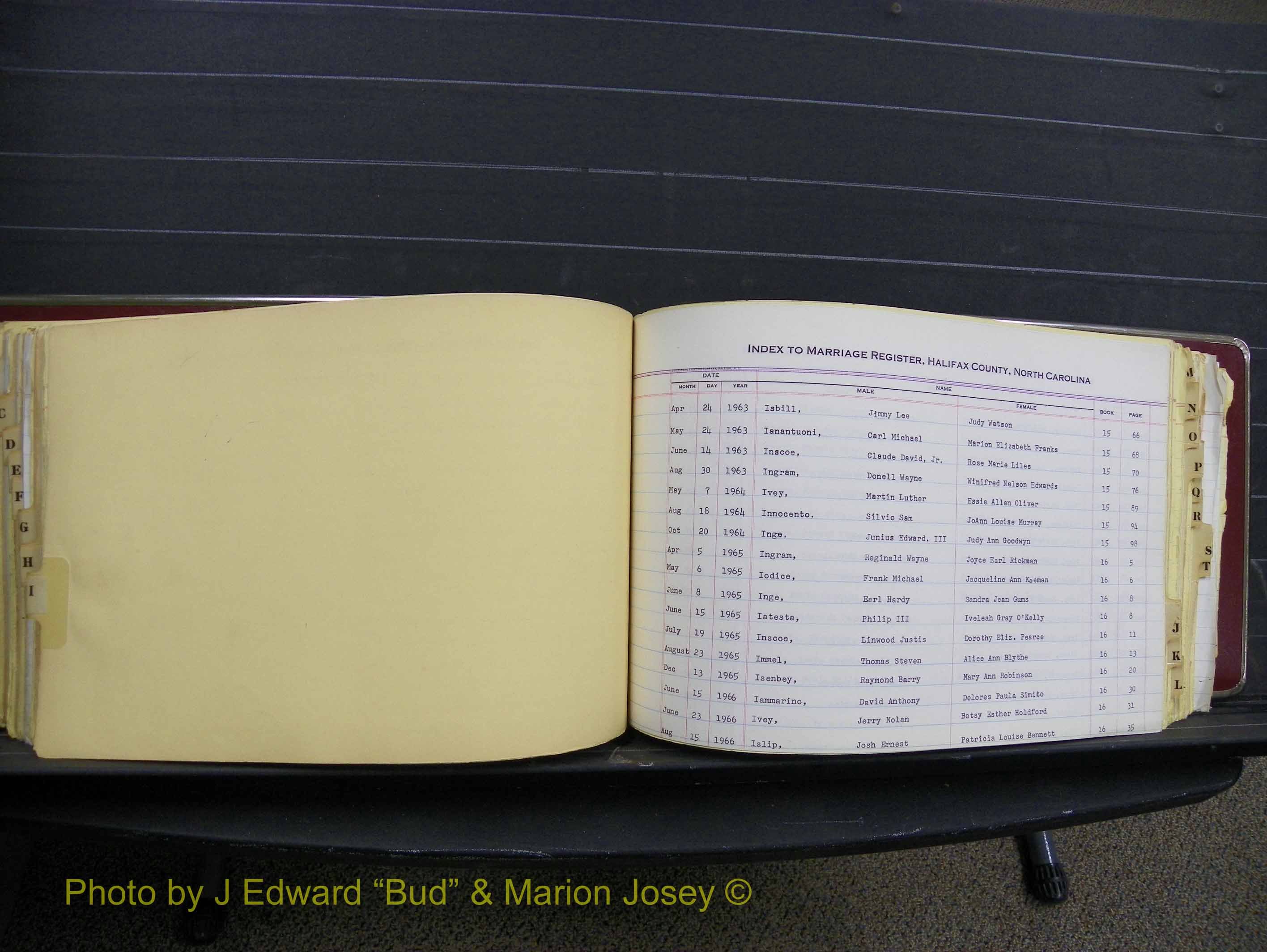 Halifax Marriage Index, 1963-1979 Index I01.JPG
