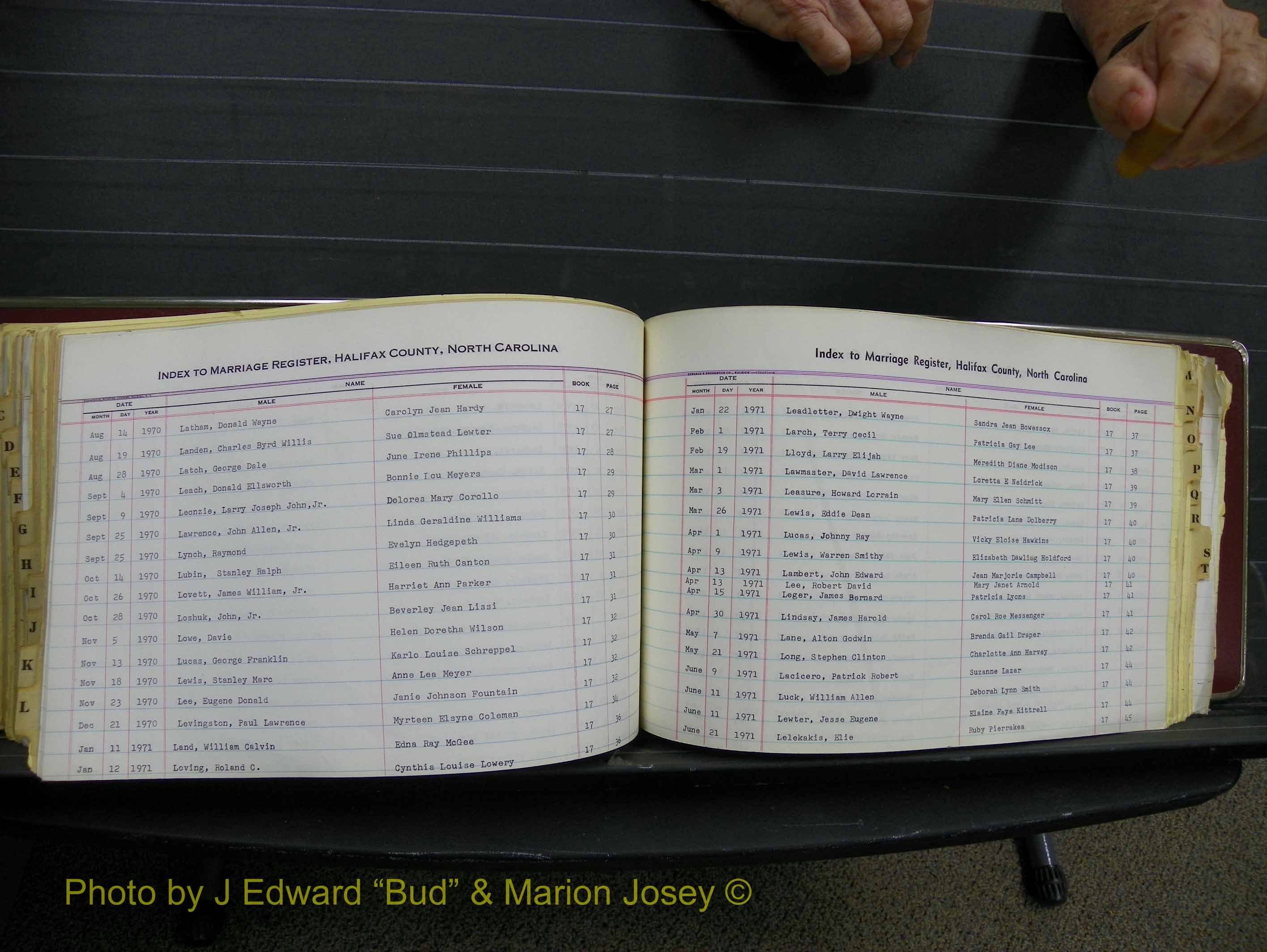 Halifax Marriage Index, 1963-1979 Index L11.JPG