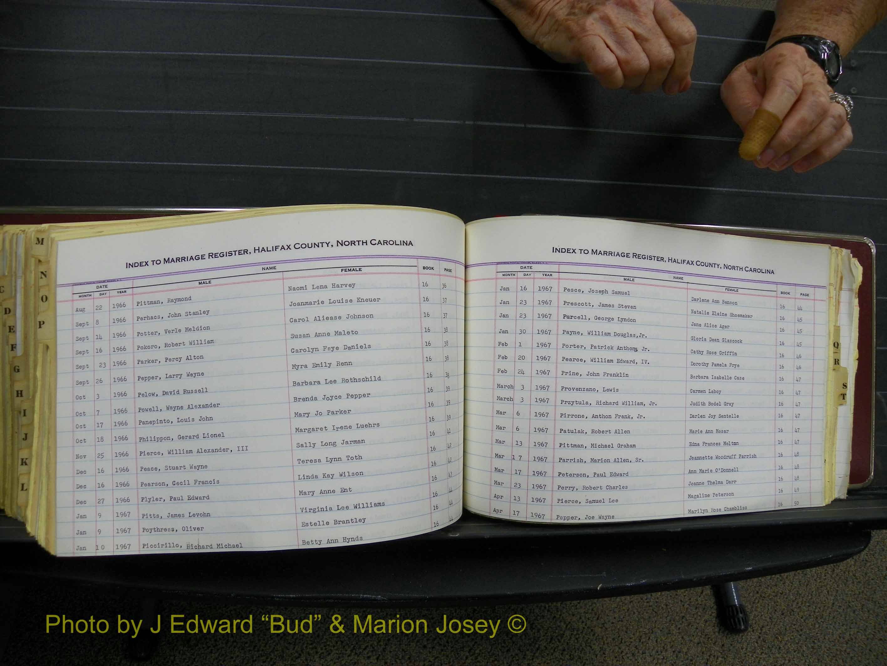 Halifax Marriage Index, 1963-1979 Index P07.JPG