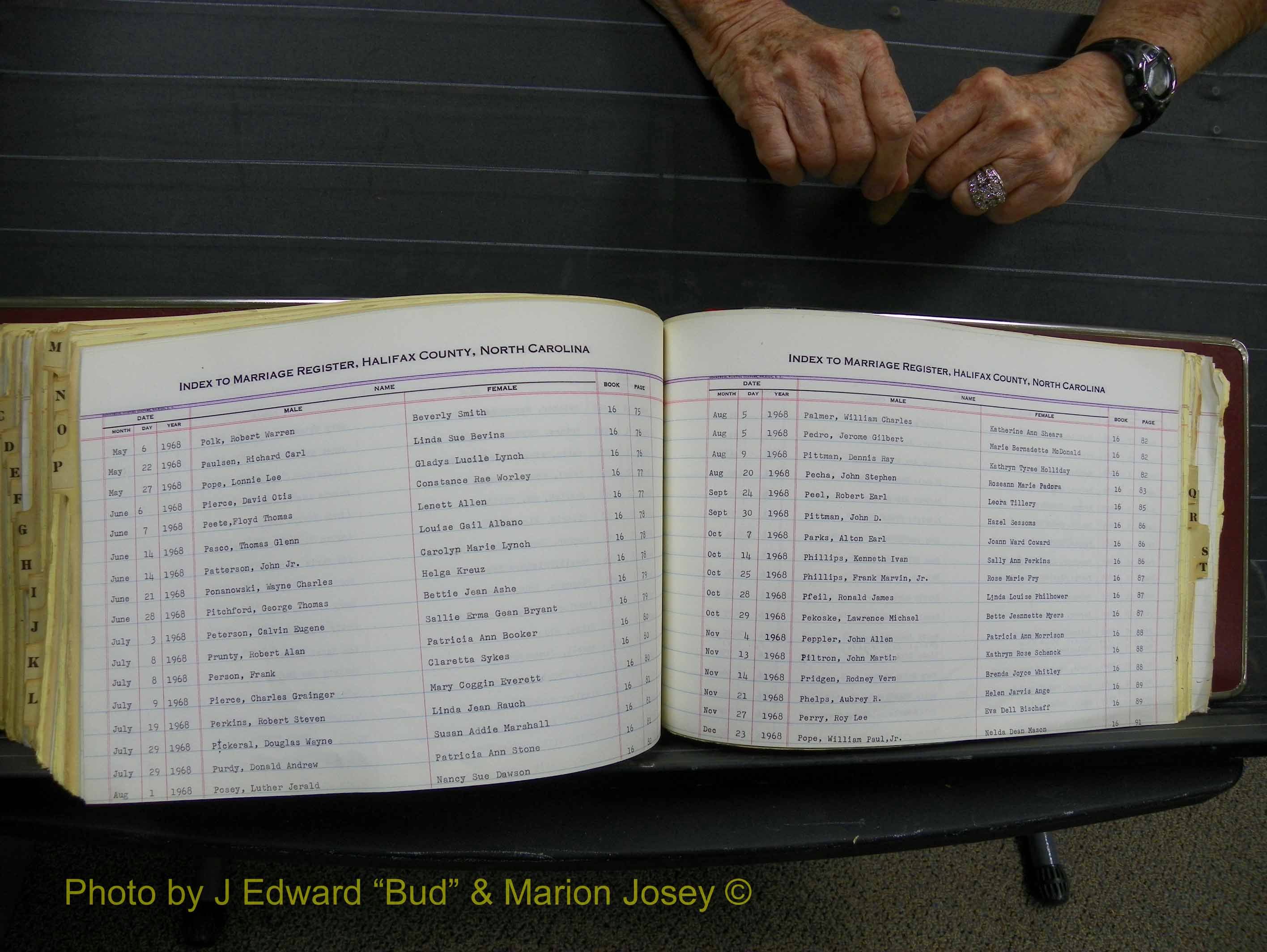 Halifax Marriage Index, 1963-1979 Index P10.JPG