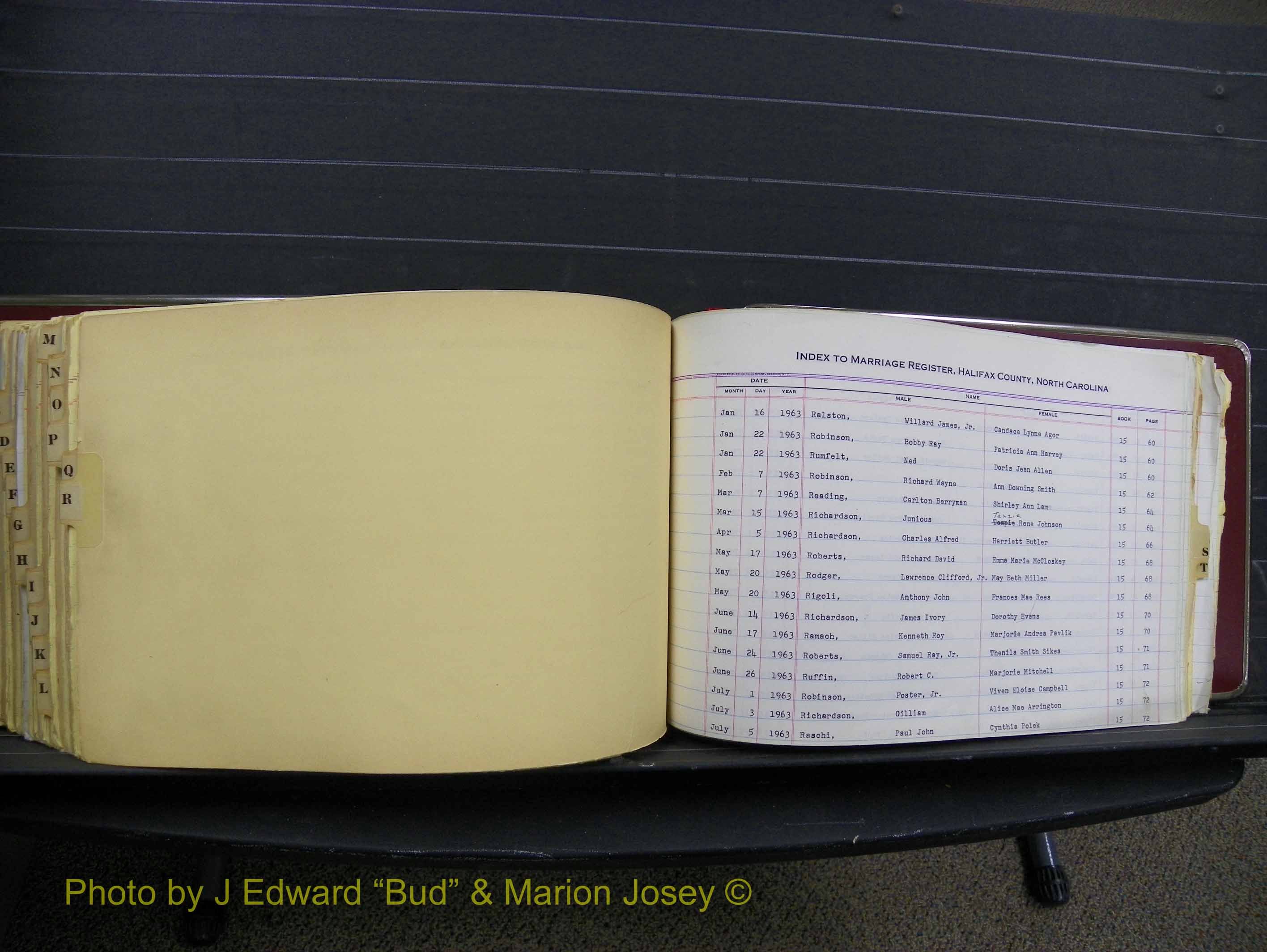 Halifax Marriage Index, 1963-1979 Index R01.JPG