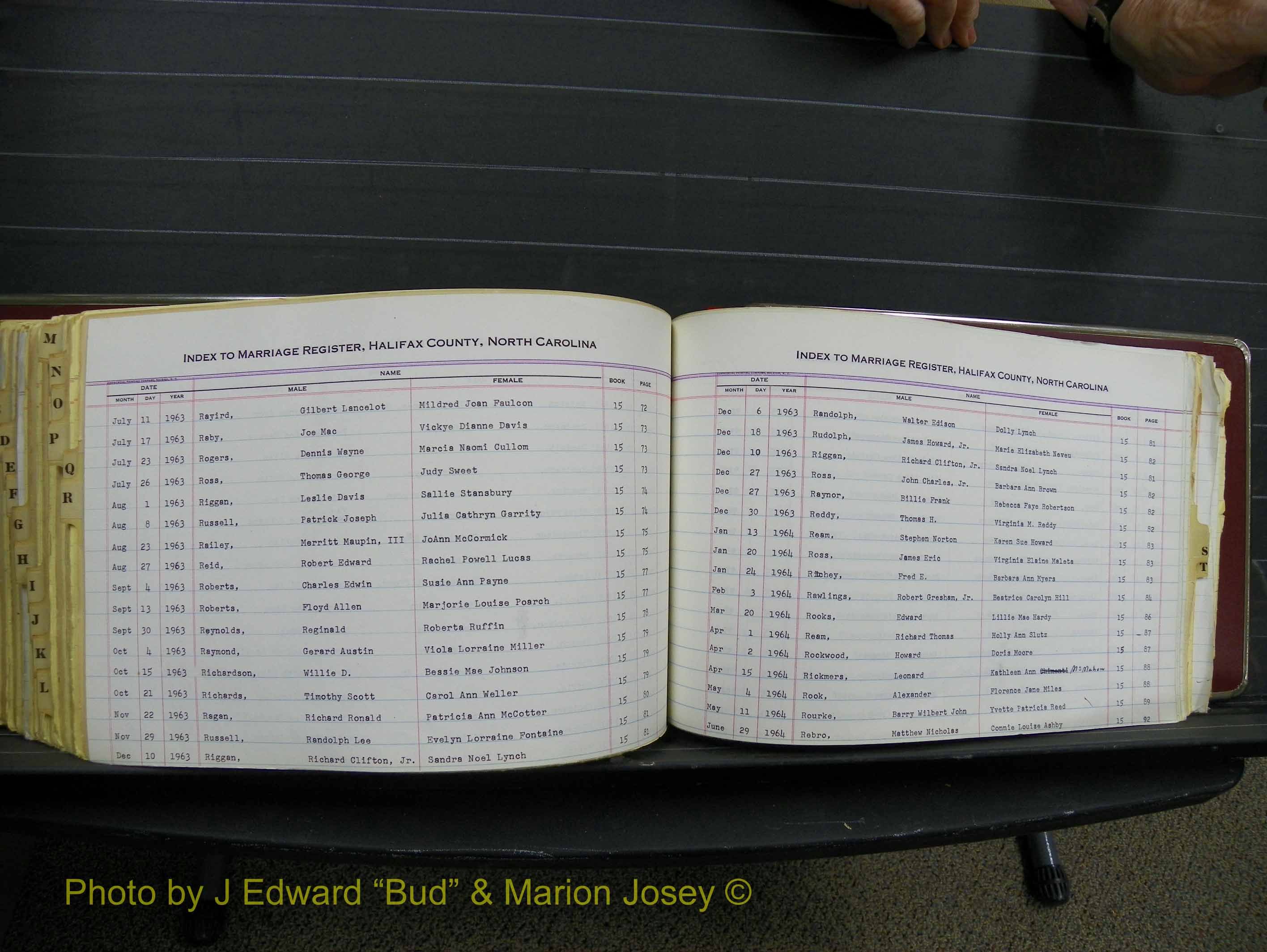 Halifax Marriage Index, 1963-1979 Index R02.JPG
