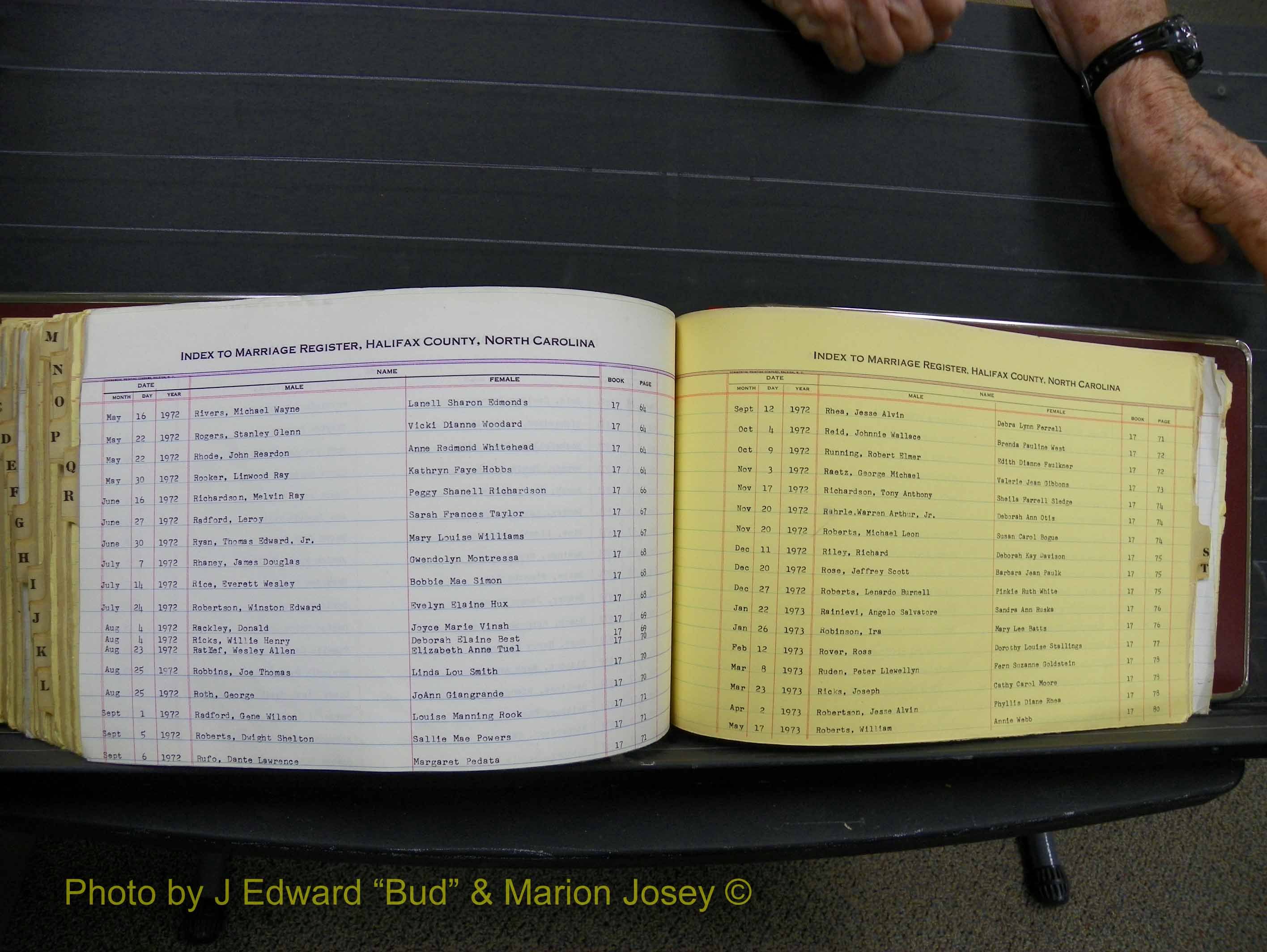 Halifax Marriage Index, 1963-1979 Index R13.JPG