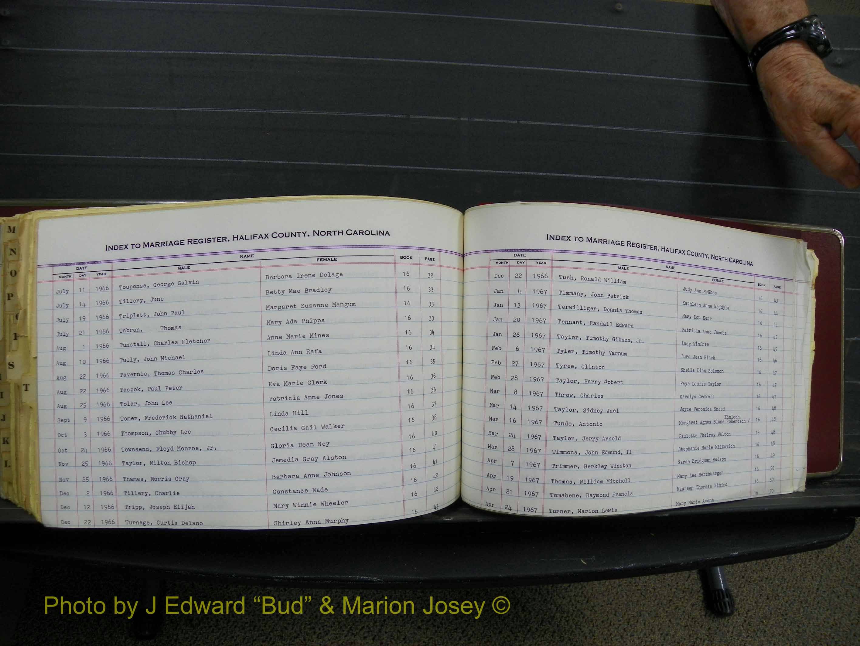 Halifax Marriage Index, 1963-1979 Index T05.JPG