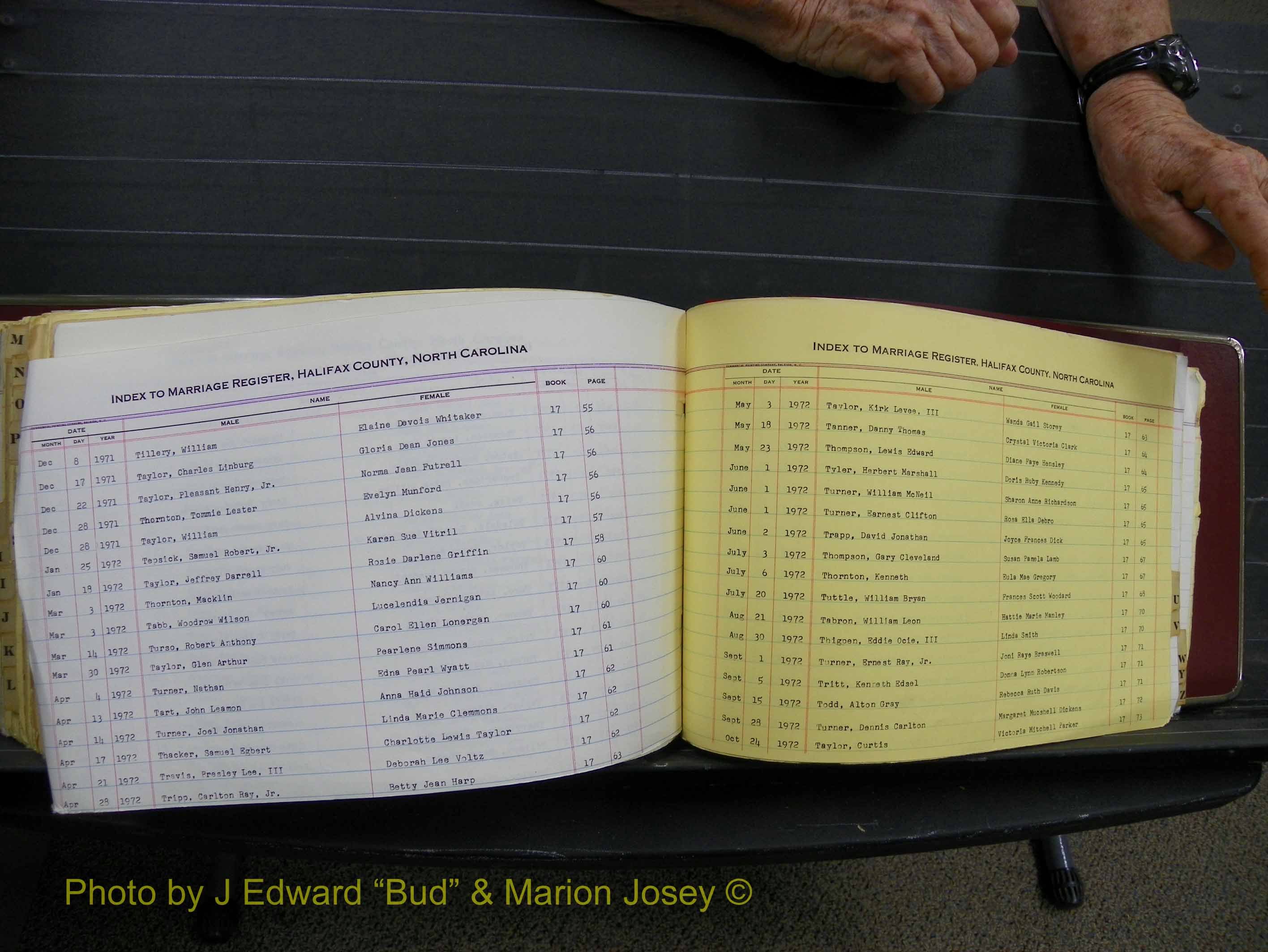 Halifax Marriage Index, 1963-1979 Index T11.JPG