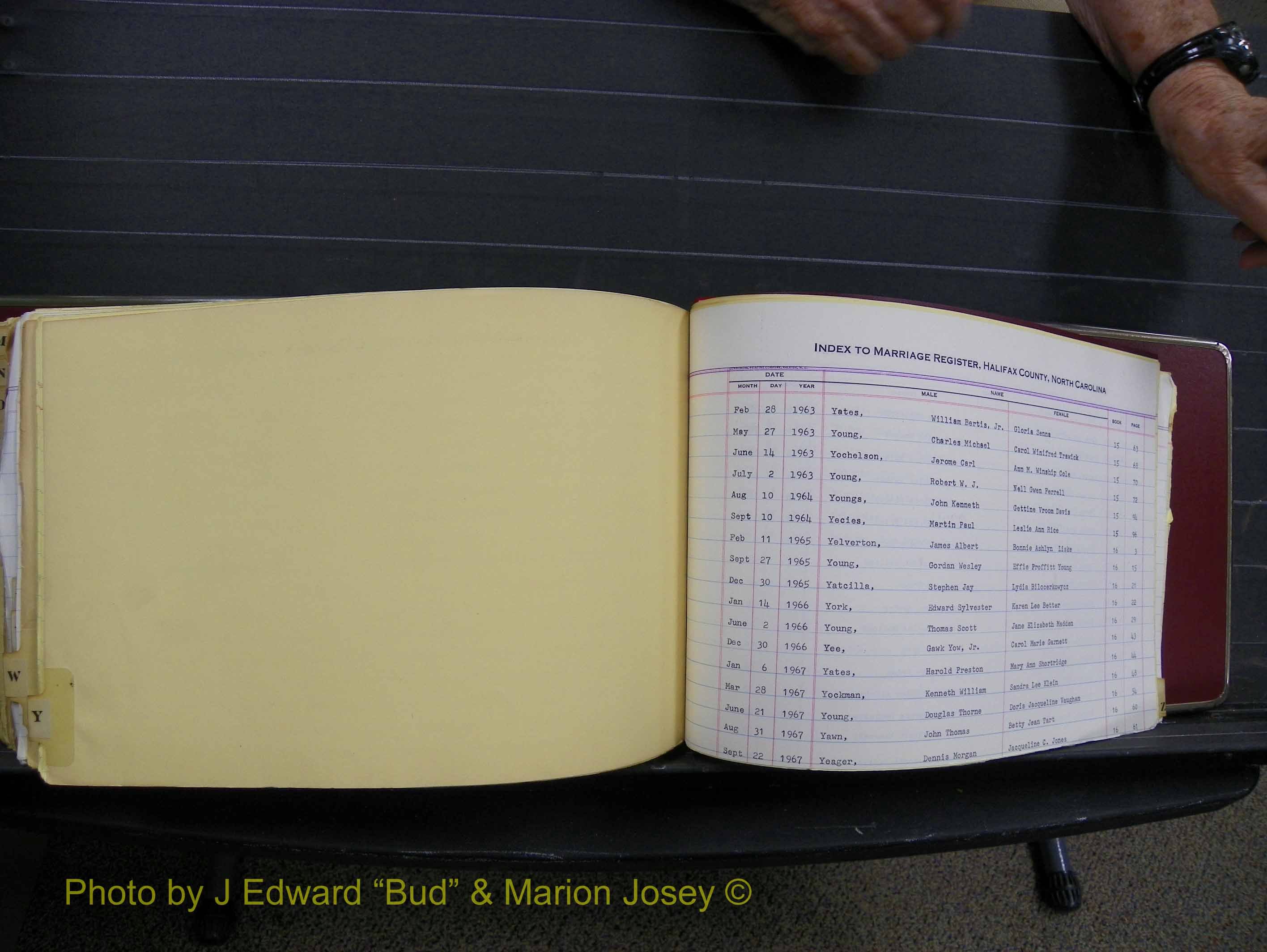 Halifax Marriage Index, 1963-1979 Index Y01.JPG