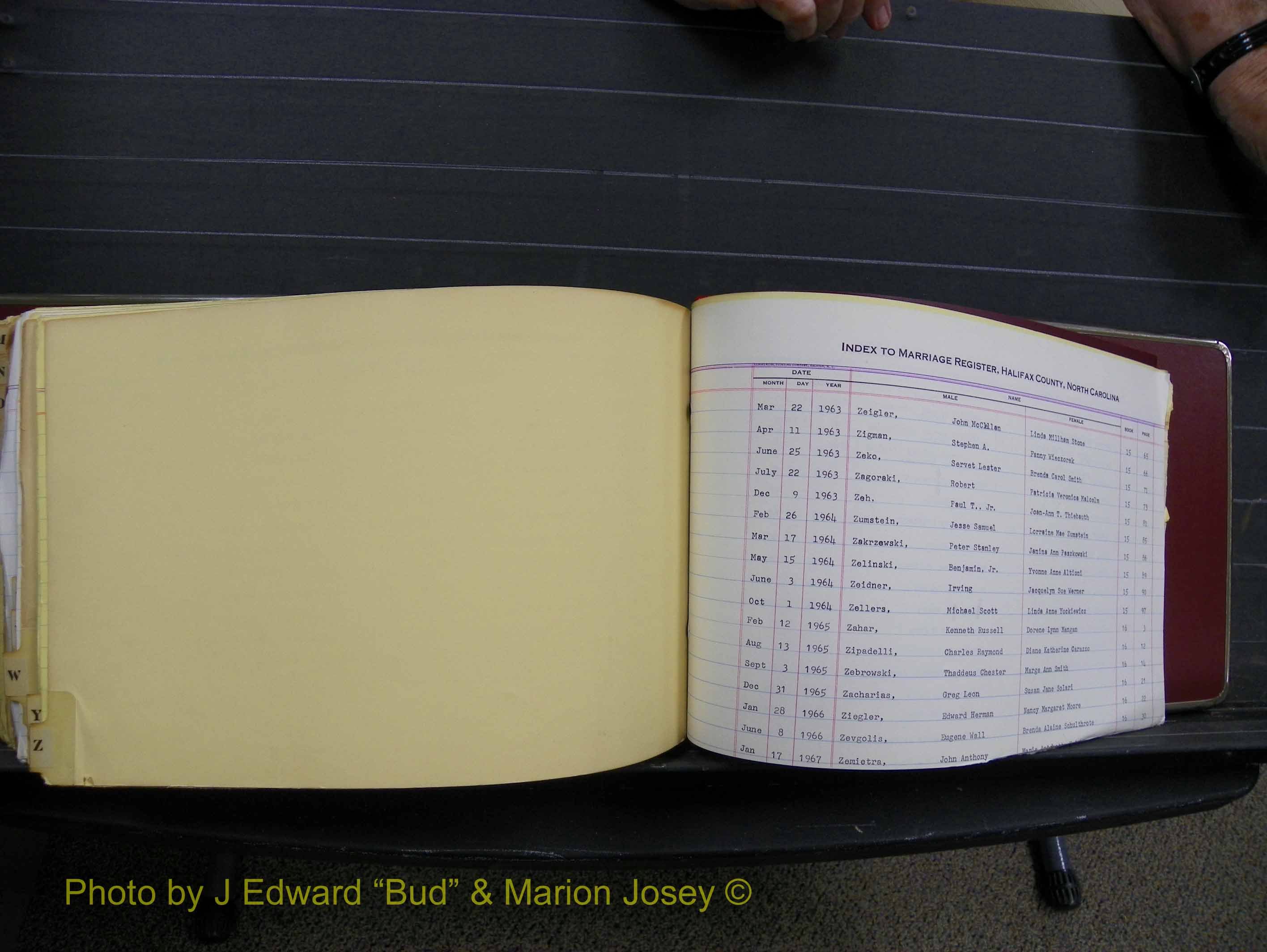 Halifax Marriage Index, 1963-1979 Index Z01.JPG