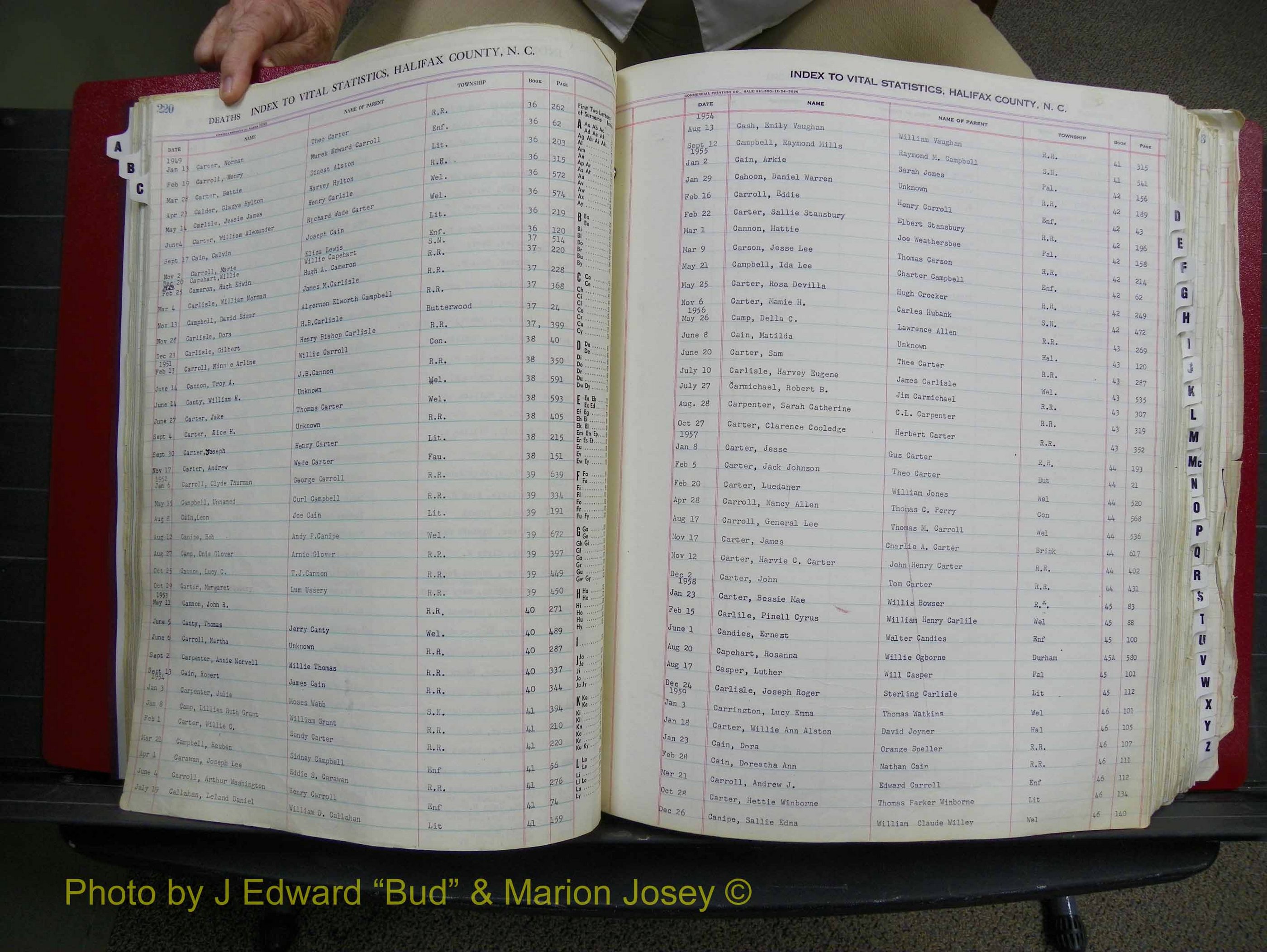 Halifax Deaths, A-Z, 1932-1960 (146).JPG