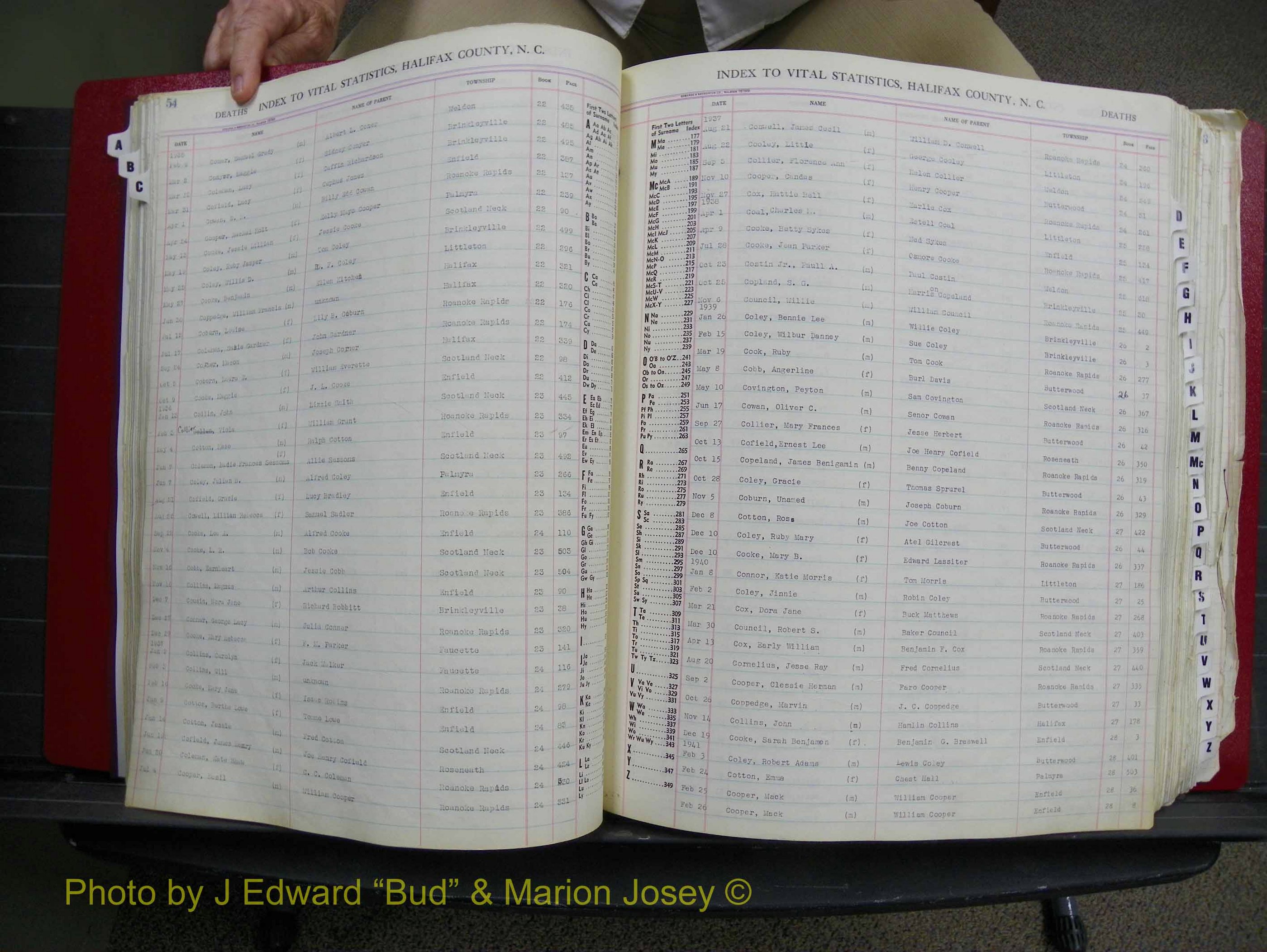 Halifax Deaths, A-Z, 1932-1960 (153).JPG