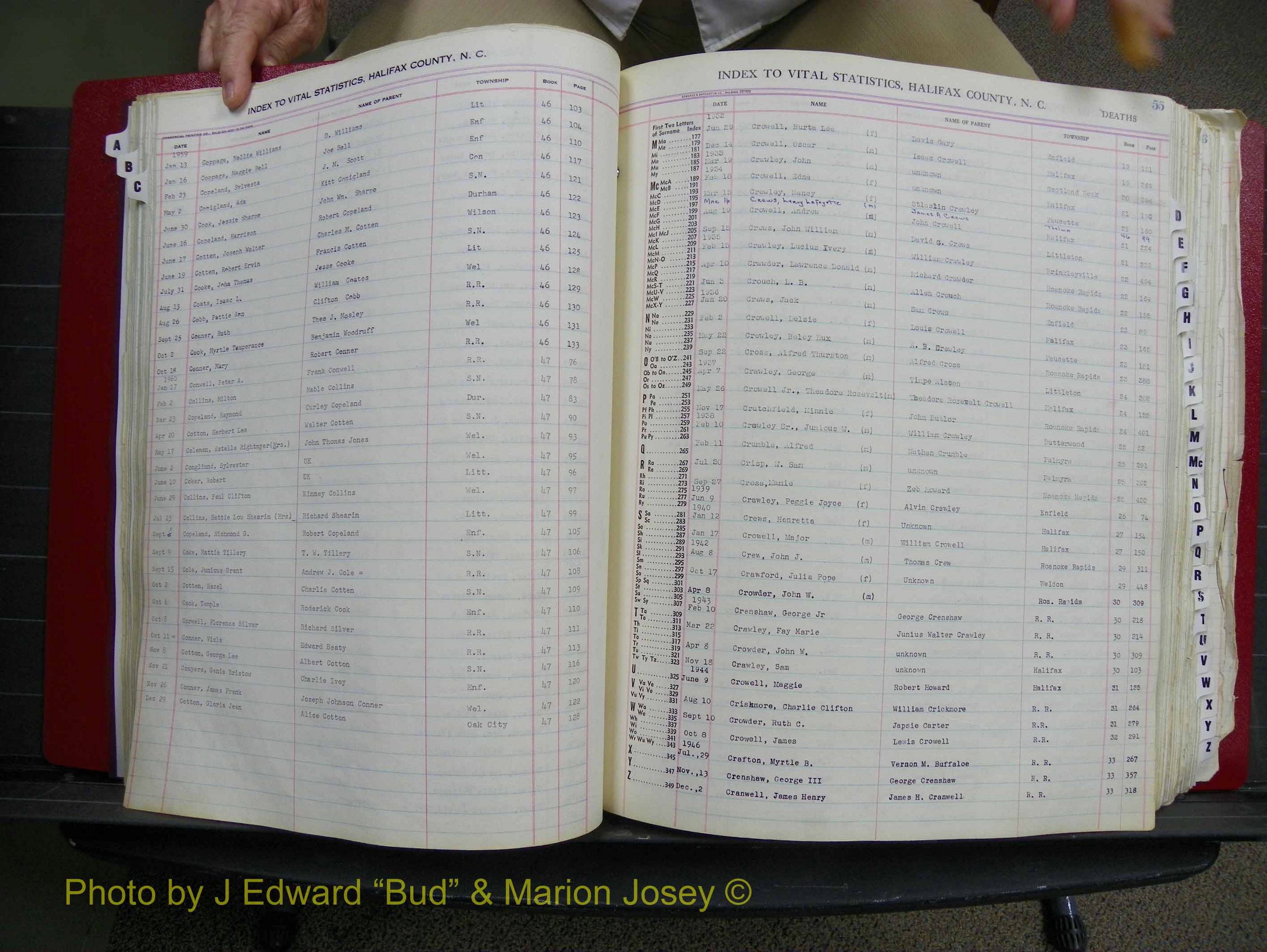 Halifax Deaths, A-Z, 1932-1960 (157).JPG