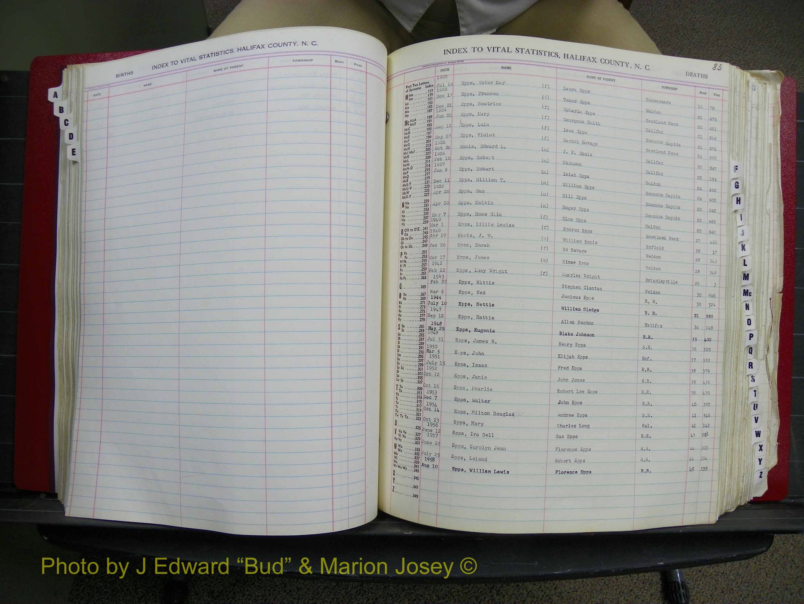 Halifax Deaths, A-Z, 1932-1960 (184).JPG