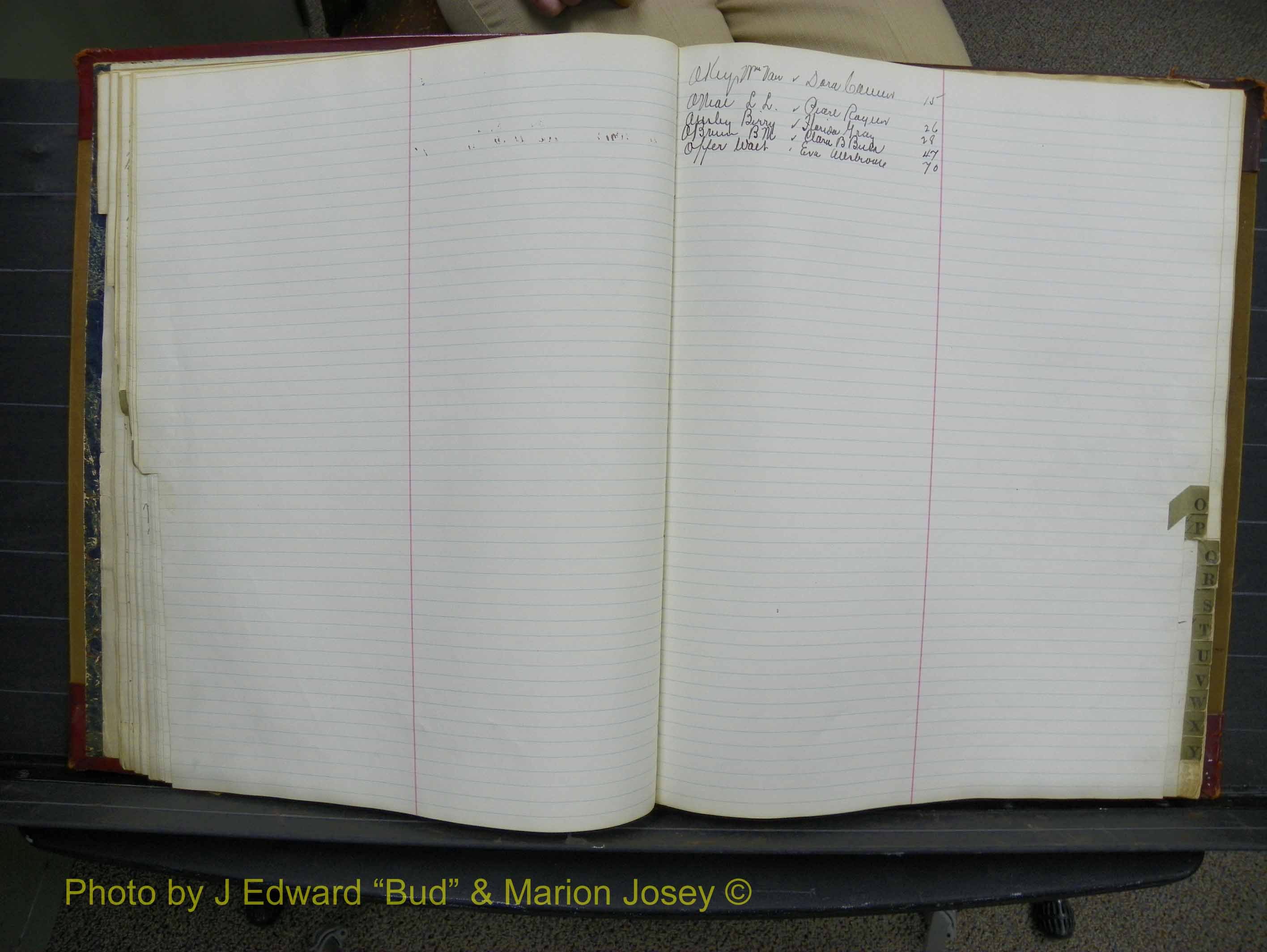 Halifax Marriage Book 10, 1923-1931 Index O.JPG