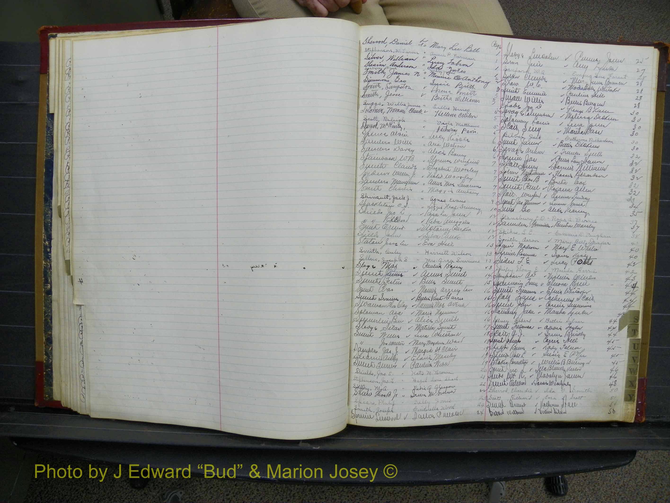 Halifax Marriage Book 10, 1923-1931 Index S1.JPG