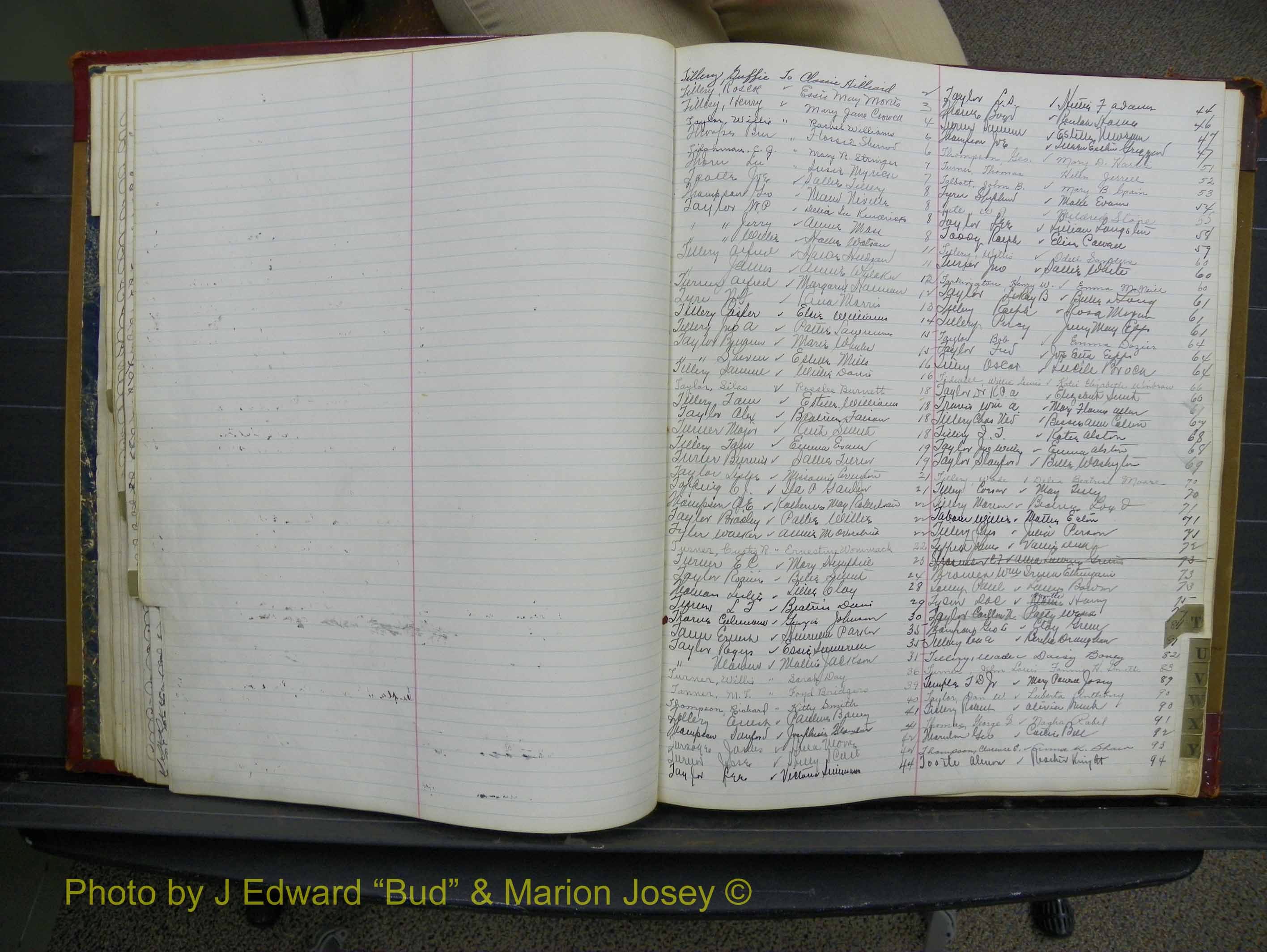 Halifax Marriage Book 10, 1923-1931 Index T.JPG