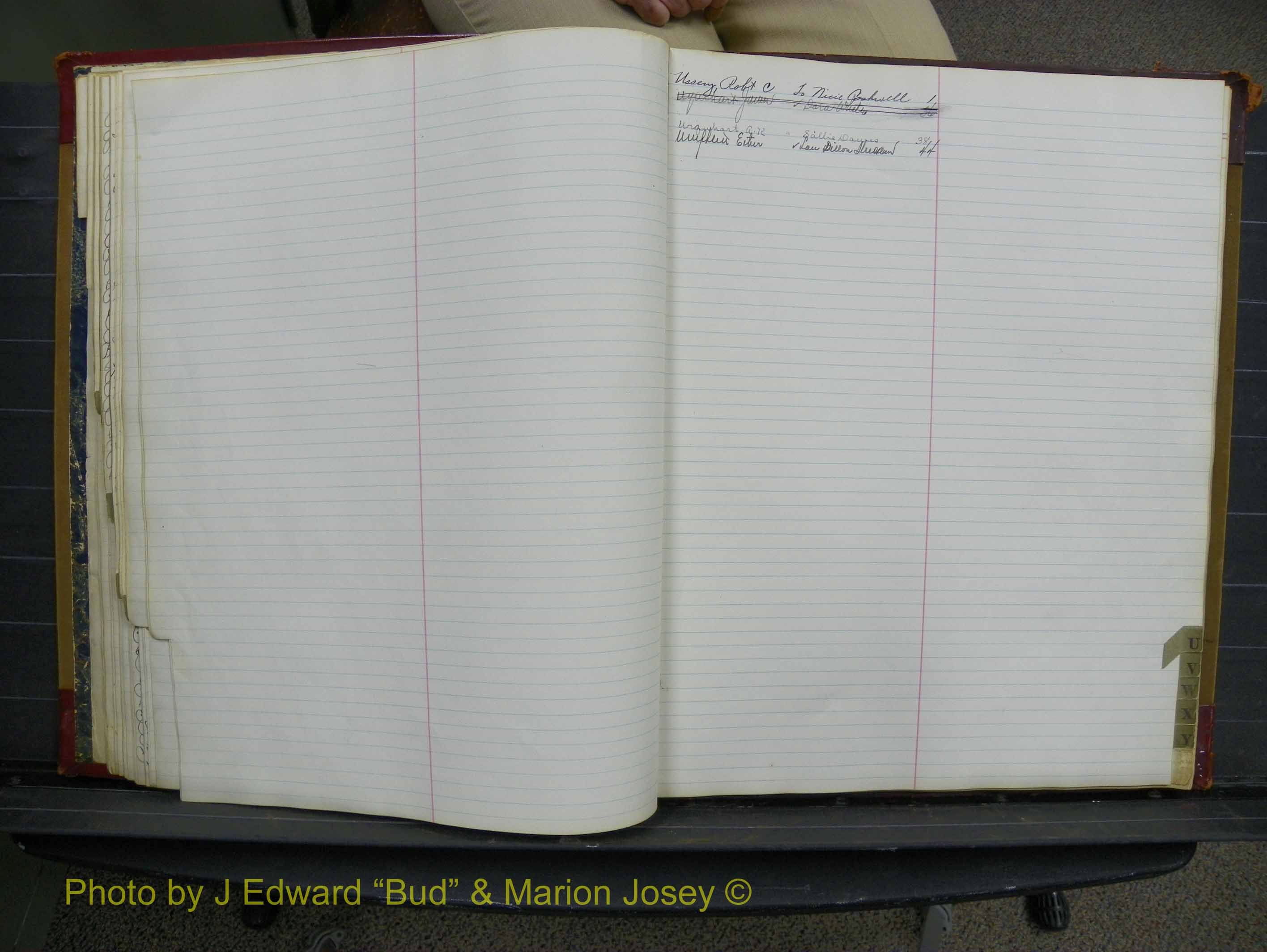 Halifax Marriage Book 10, 1923-1931 Index U.JPG