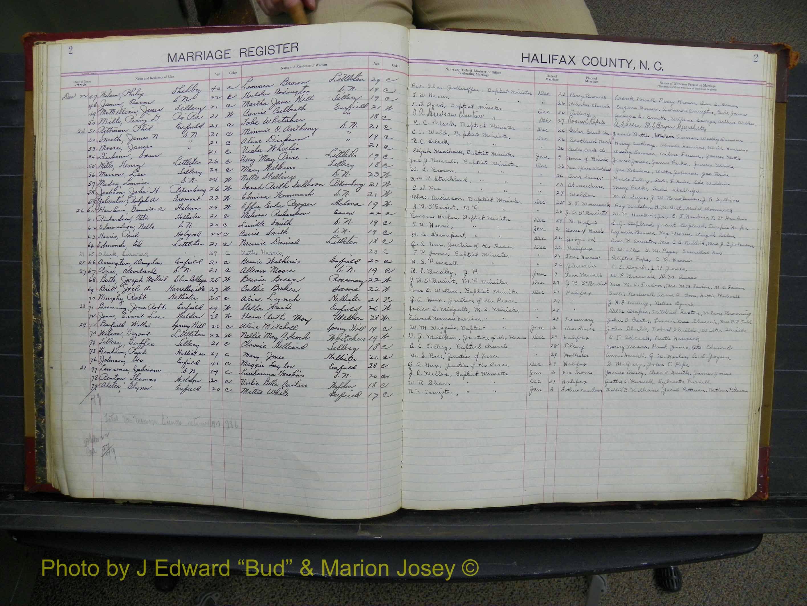 Halifax Marriage Book 10, 1923-1931 P 002.JPG