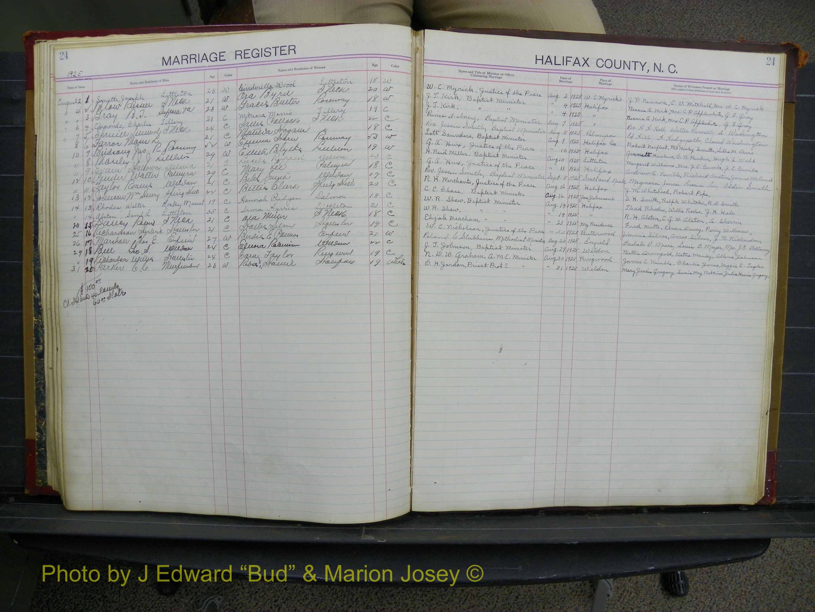 Halifax Marriage Book 10, 1923-1931 P 024.JPG