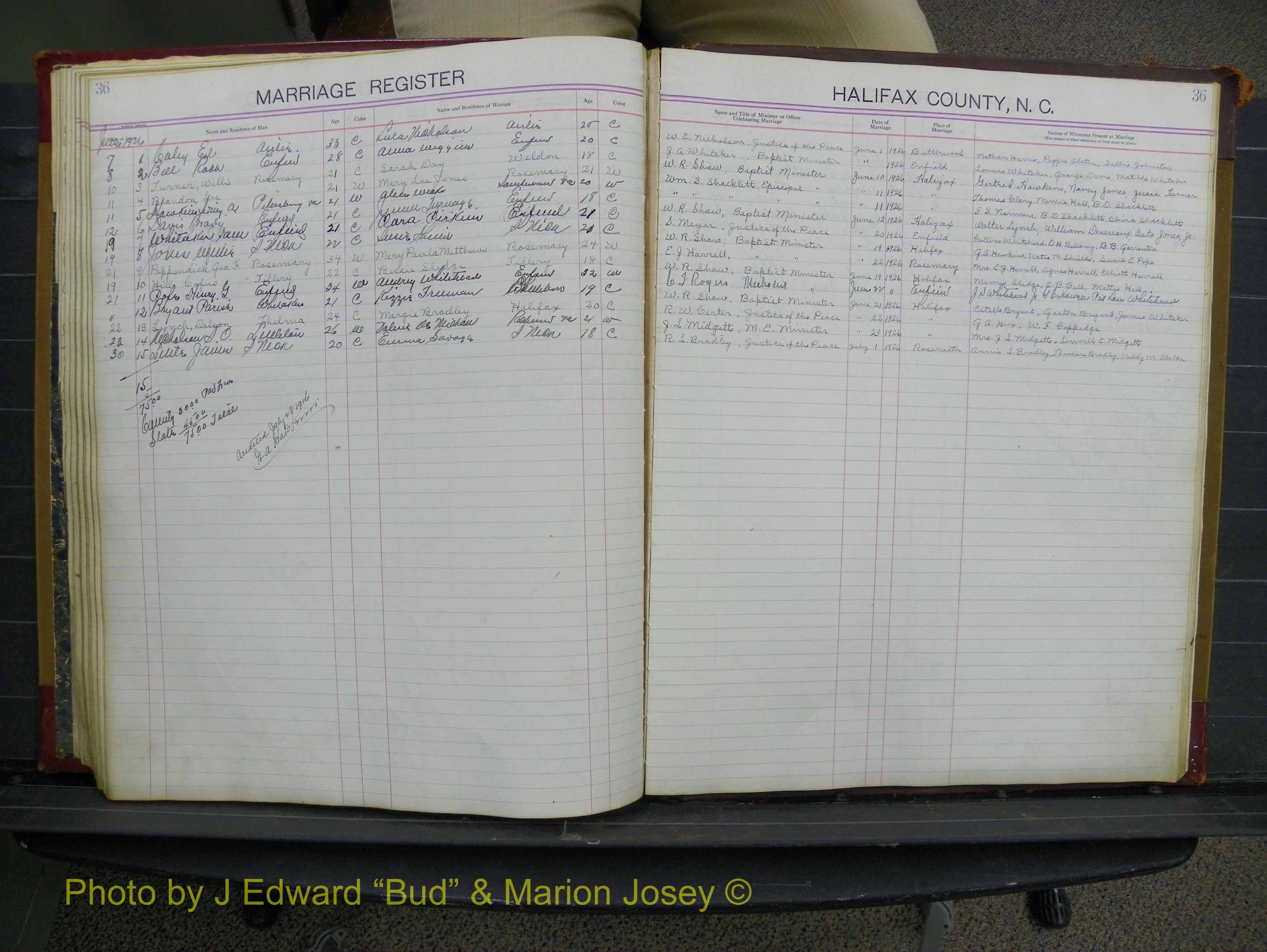 Halifax Marriage Book 10, 1923-1931 P 036.JPG