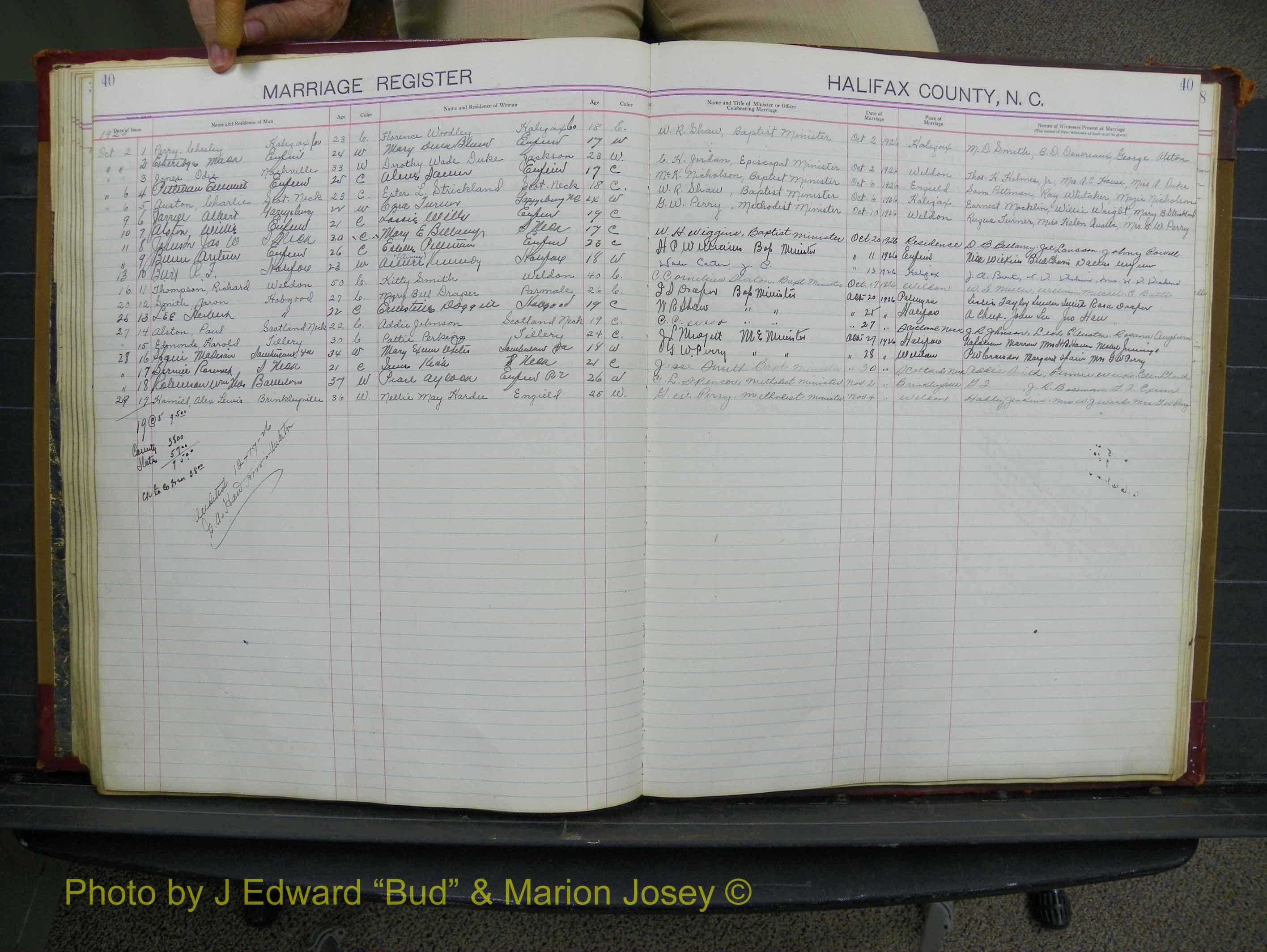 Halifax Marriage Book 10, 1923-1931 P 040.JPG