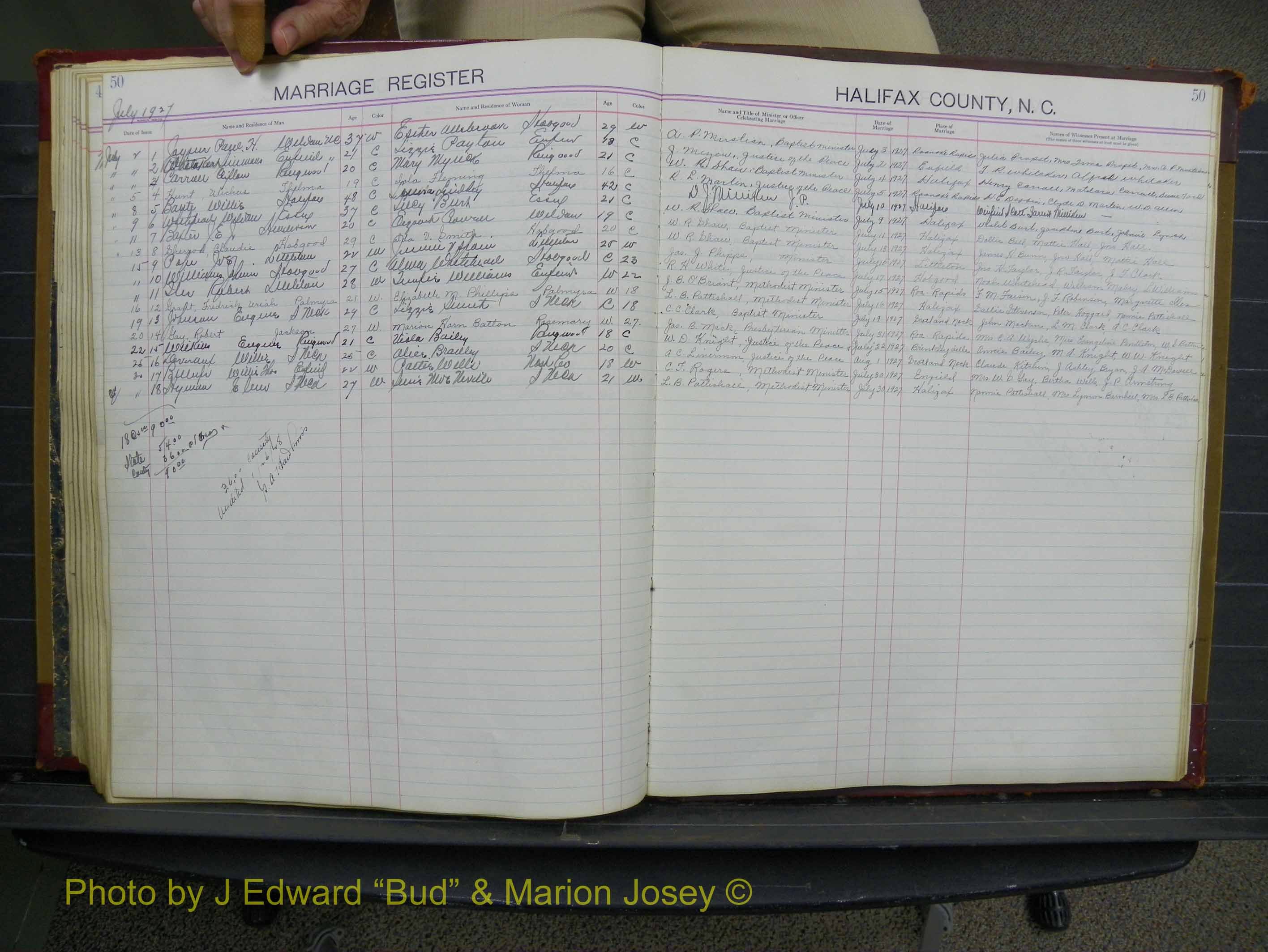 Halifax Marriage Book 10, 1923-1931 P 050.JPG