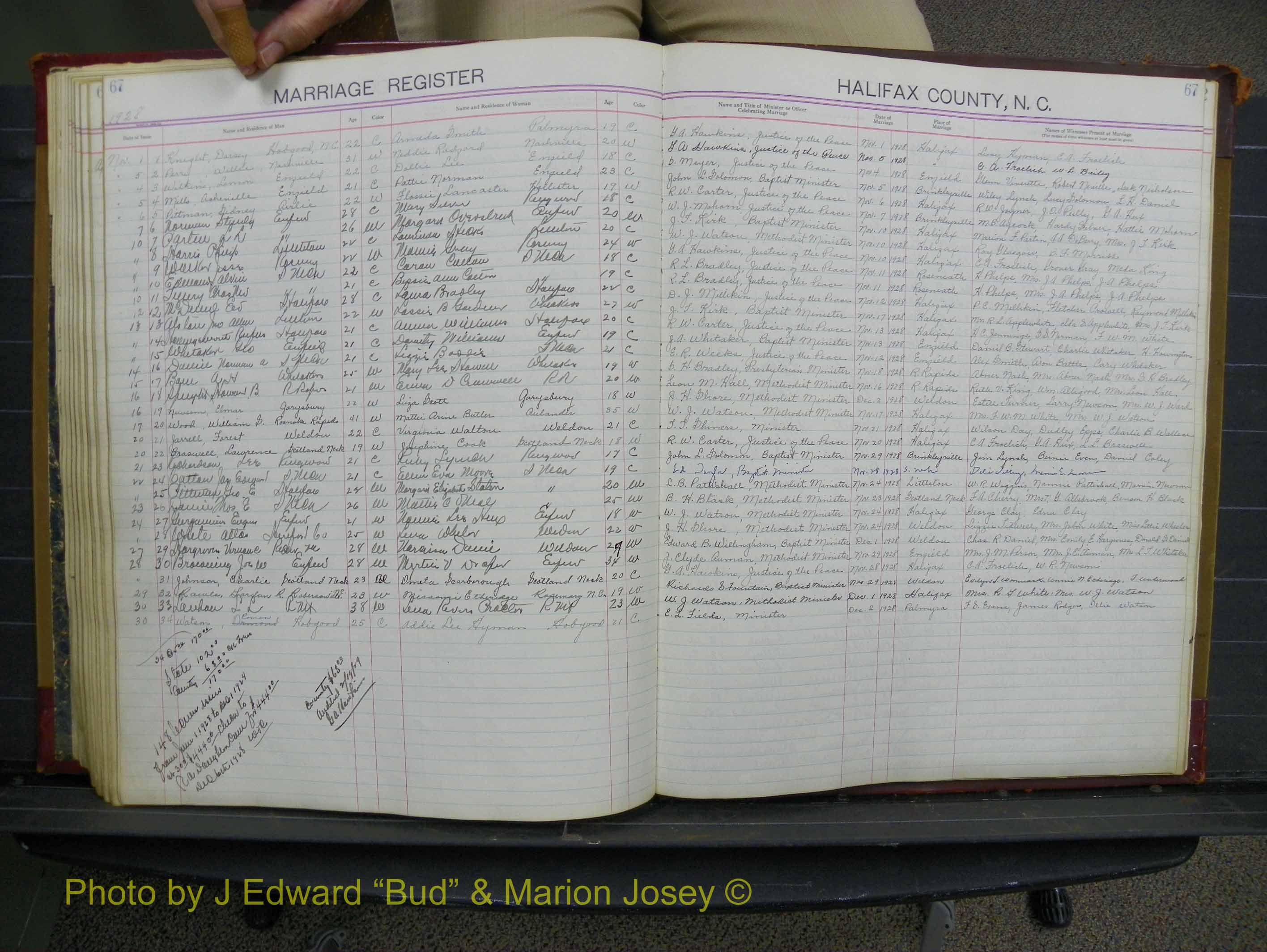 Halifax Marriage Book 10, 1923-1931 P 067.JPG