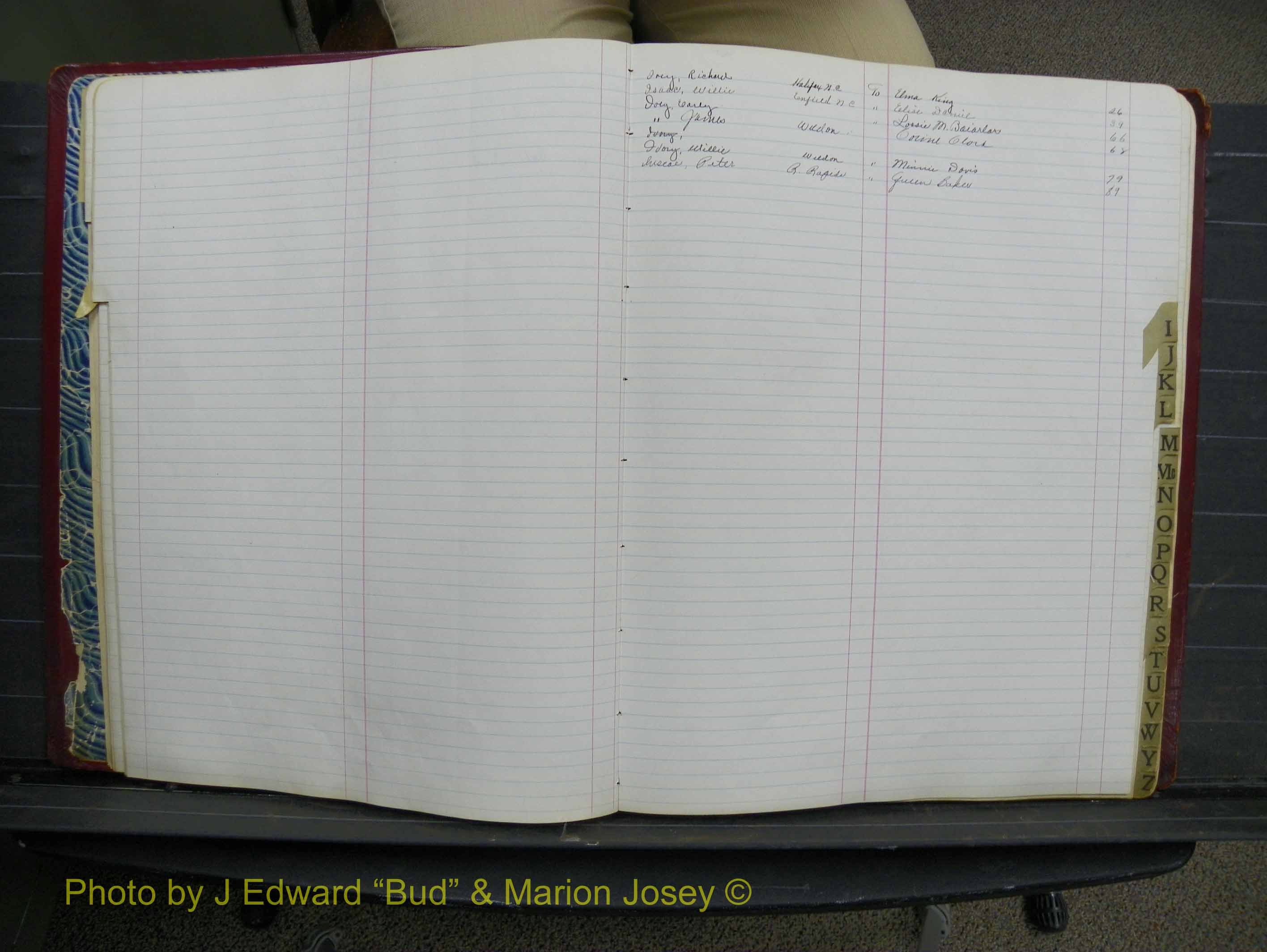 Halifax Marriage Book 11, 1931-1938 Index I.JPG